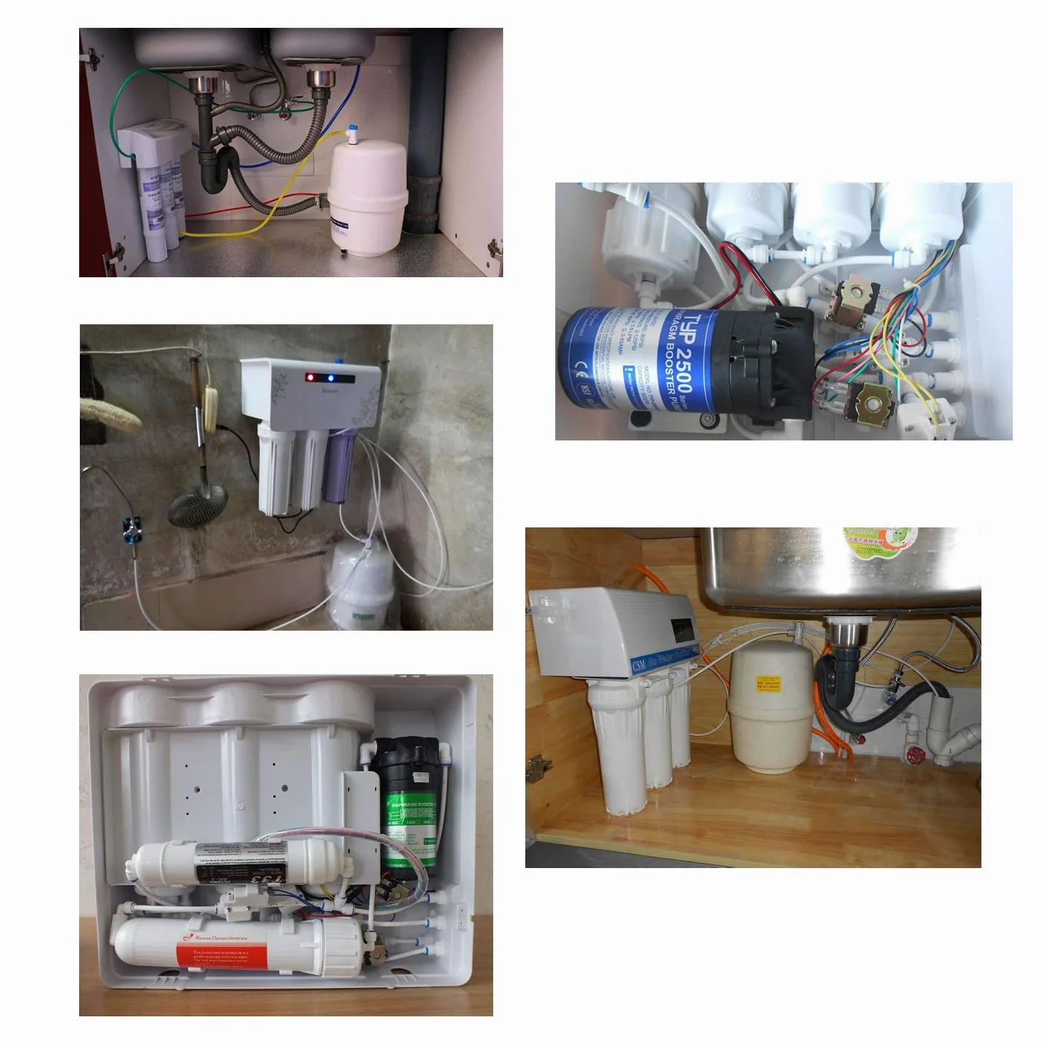 ESHIONG Certificado NSF de 1/4 pulgadas de diámetro exterior. Accesorios de empuje para conectar para filtro de agua RO (ósmosis inversa) (con válvula T de apagado) 18 piezas + tubo de agua de 30 pies