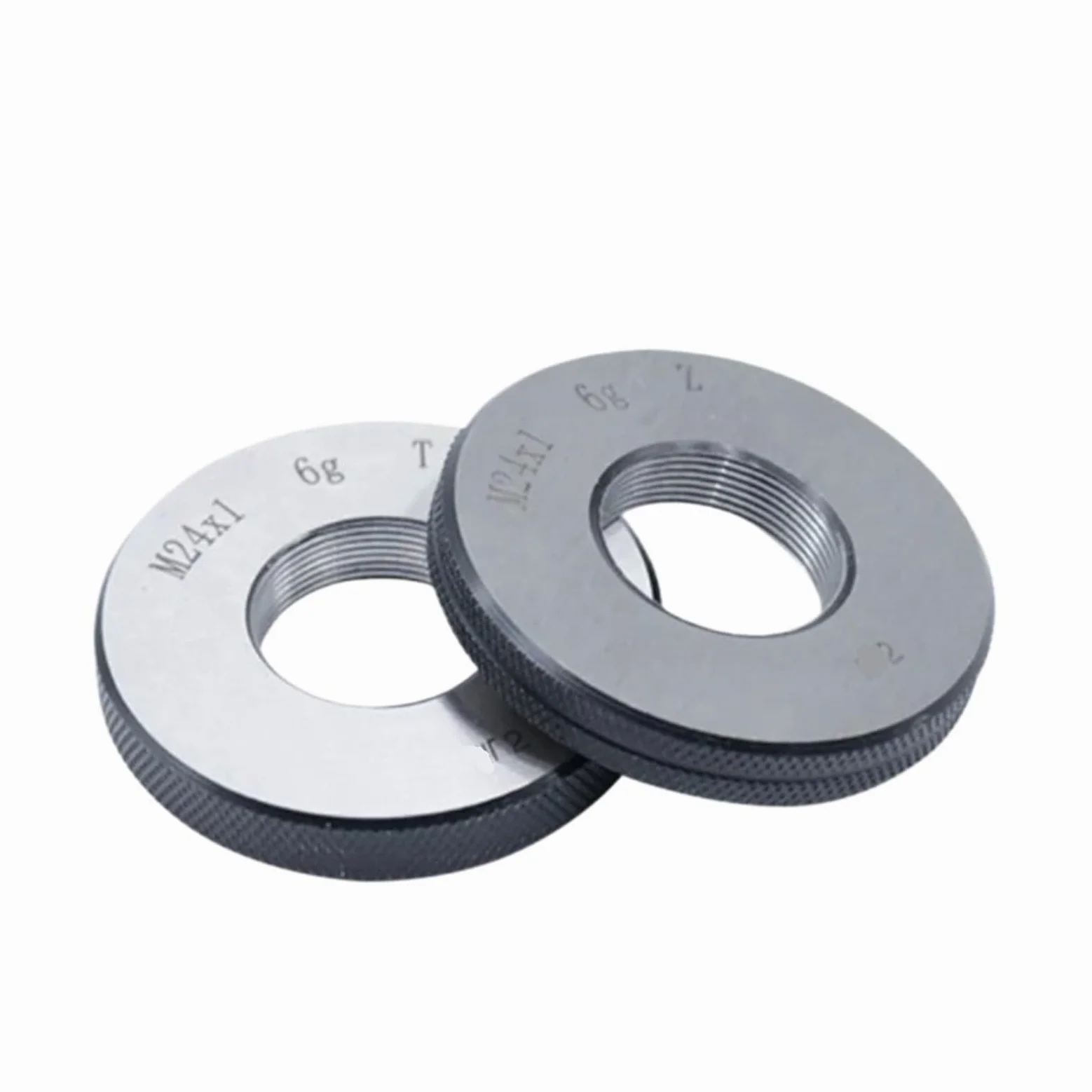 1 Juego de calibre de anillo de rosca y calibre de enchufe M1x0.25 6H 6G herramienta de medición de rosca de precisión(M24x3)