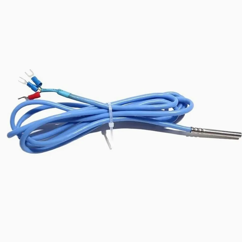 Sensor de Temperatura PT100 Sonda 6mm Clase A/B/AA Cable Silicona PTFE 0,5-5M | Precisión clase AA/A/B, sonda duradera, cable estañado antiinterferencia, fácil integración industrial.