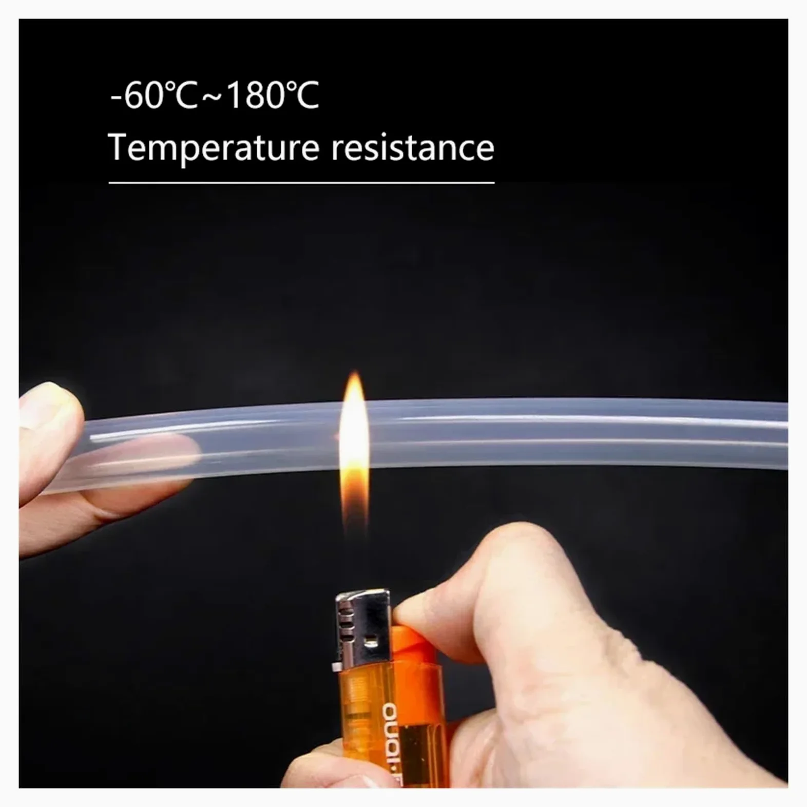 Manguera de silicona transparente de 10 mm, resistente a altas temperaturas, no tóxica, de grado alimenticio, for grifo, acuario, jardín, diámetro de 1 mm a 12 mm.(ID 8mm x OD 12mm)