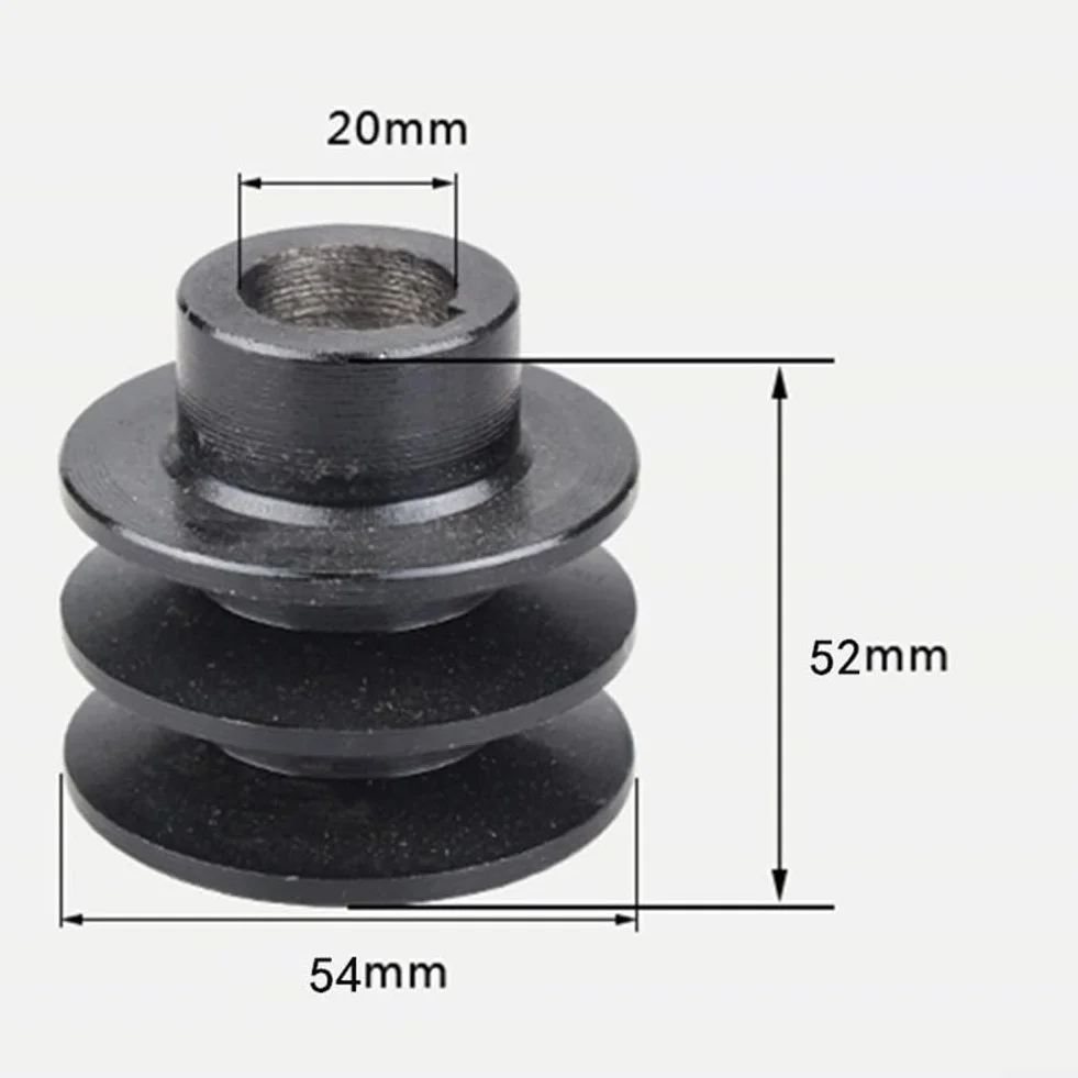 Polea de correa en V de doble ranura para motor 168 F 170 F (20 mm)