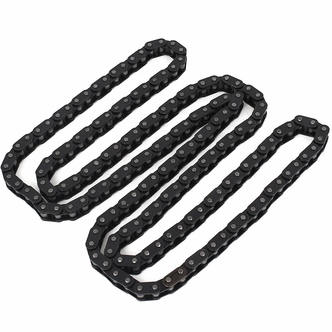 sourcing map Cadena de rodillos 06B 5ft 150cm 3/8" Paso 160 Enlaces remachada Industrial