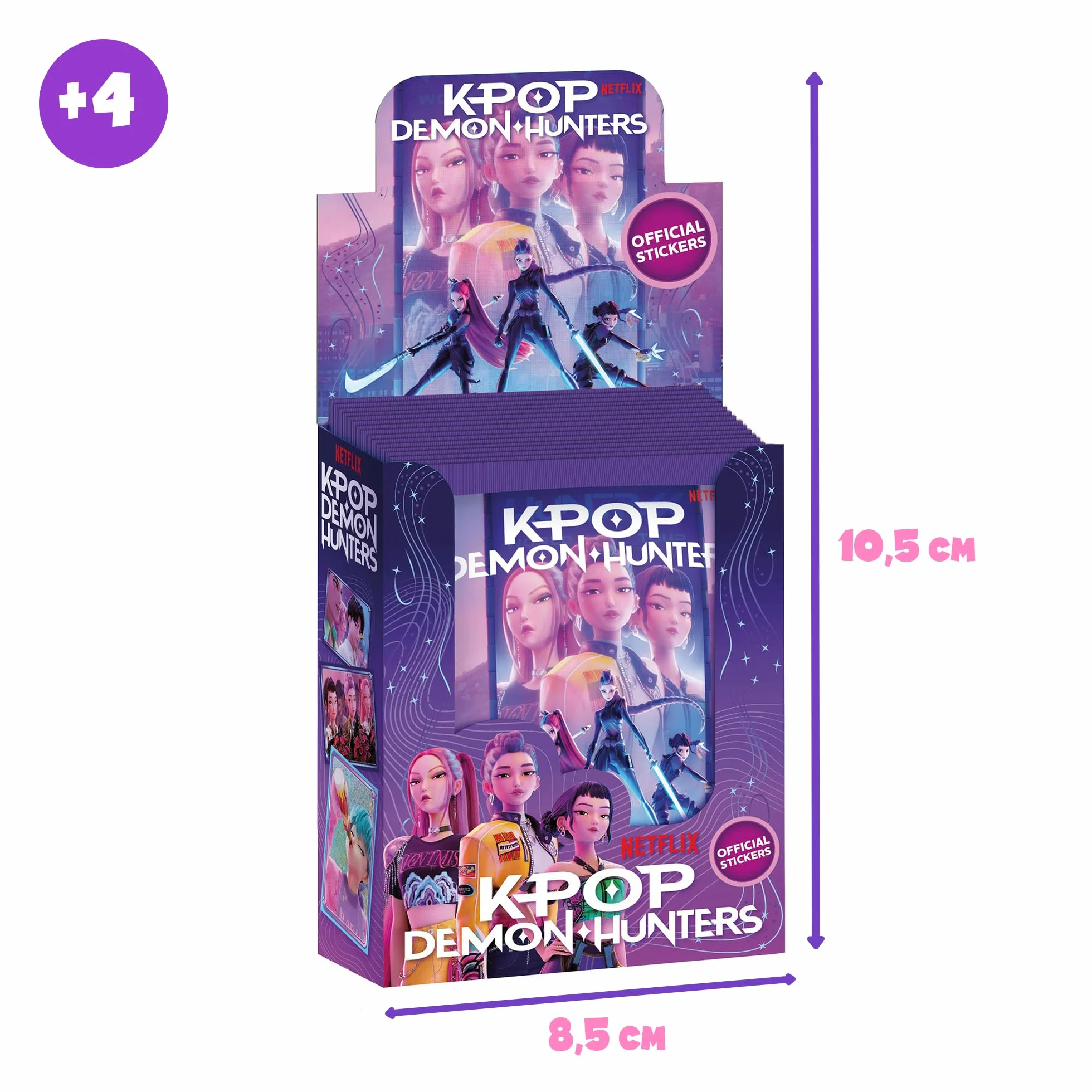 Bizak KPOP Demon Hunters Stickers Cards Caja 40 Sobres 200 Stickers Colección Oficial