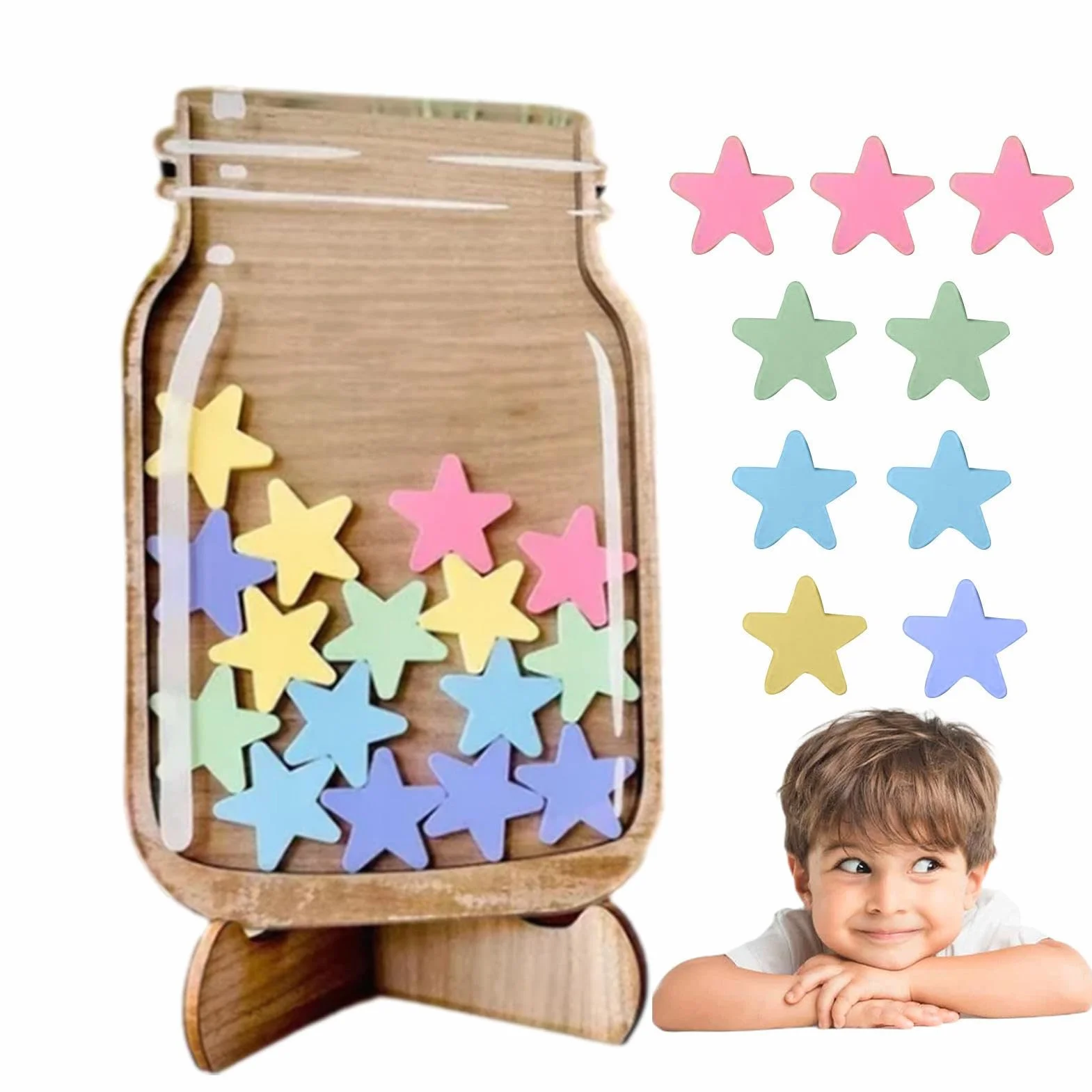 Tarro De Recompensas Escolar - Estrellas Para Comportamiento De Los Alumnos | Herramientas De Gestión Del Comportamiento
