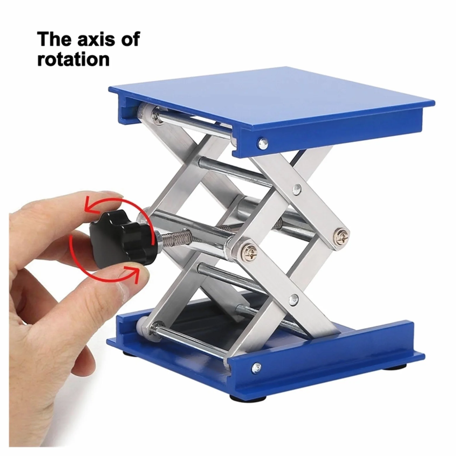 Plataforma Elevadora De Tijera con Gato Laboratorio Aleación Aluminio/Mesa Plegable, Control Altura Perfecto For Trabajo, Físico ElevacióN FáCil