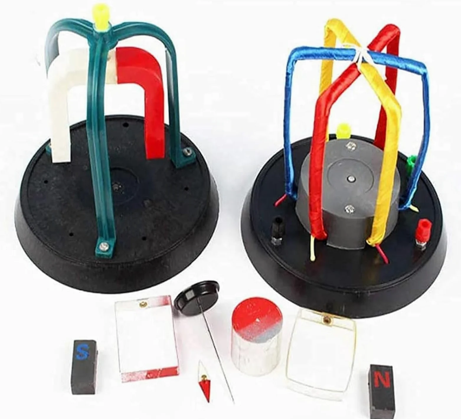 Demostrador de principio motor trifásico, equipo experimento física electromagnética for enseñanza en laboratorio