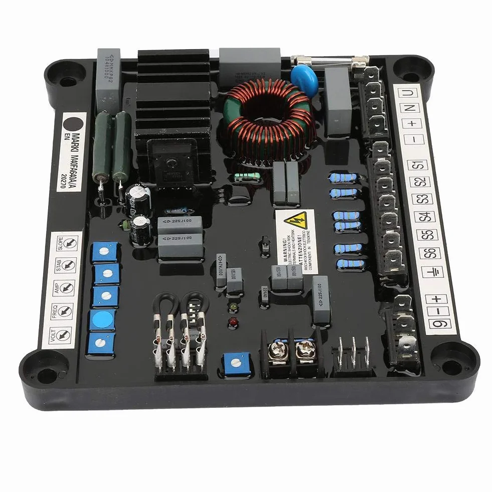 Regulador de tensión M40FA640A AVR Tarjeta de regulación automática de la tensión para accesorios para generadores de 1 y 3 etapas