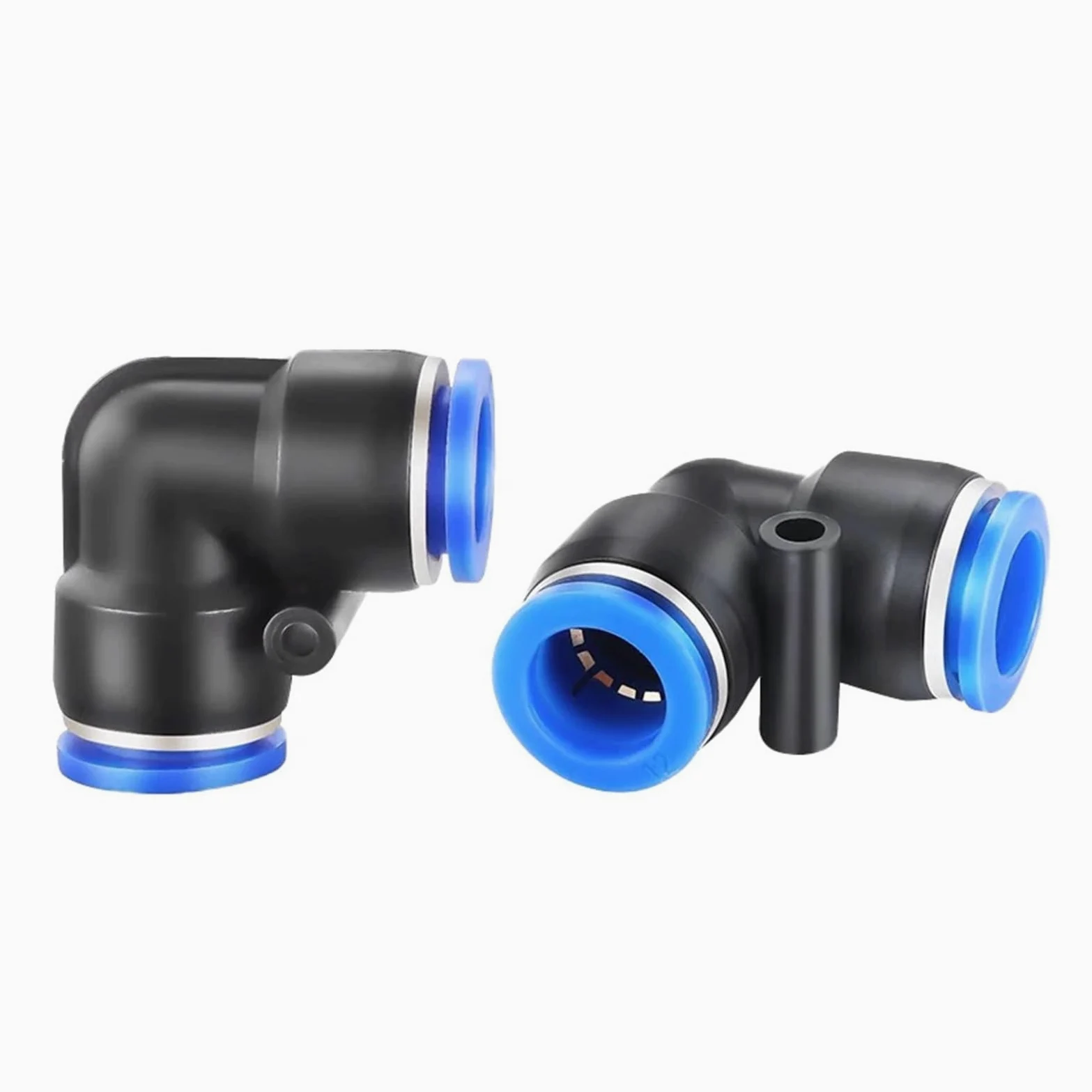 10Uds Codo Push-in 4-10mm Rácor Neumático | Codo a presión, 4-10 mm, neumático, conector rápido, 10 piezas(PV-12,50 PCS)