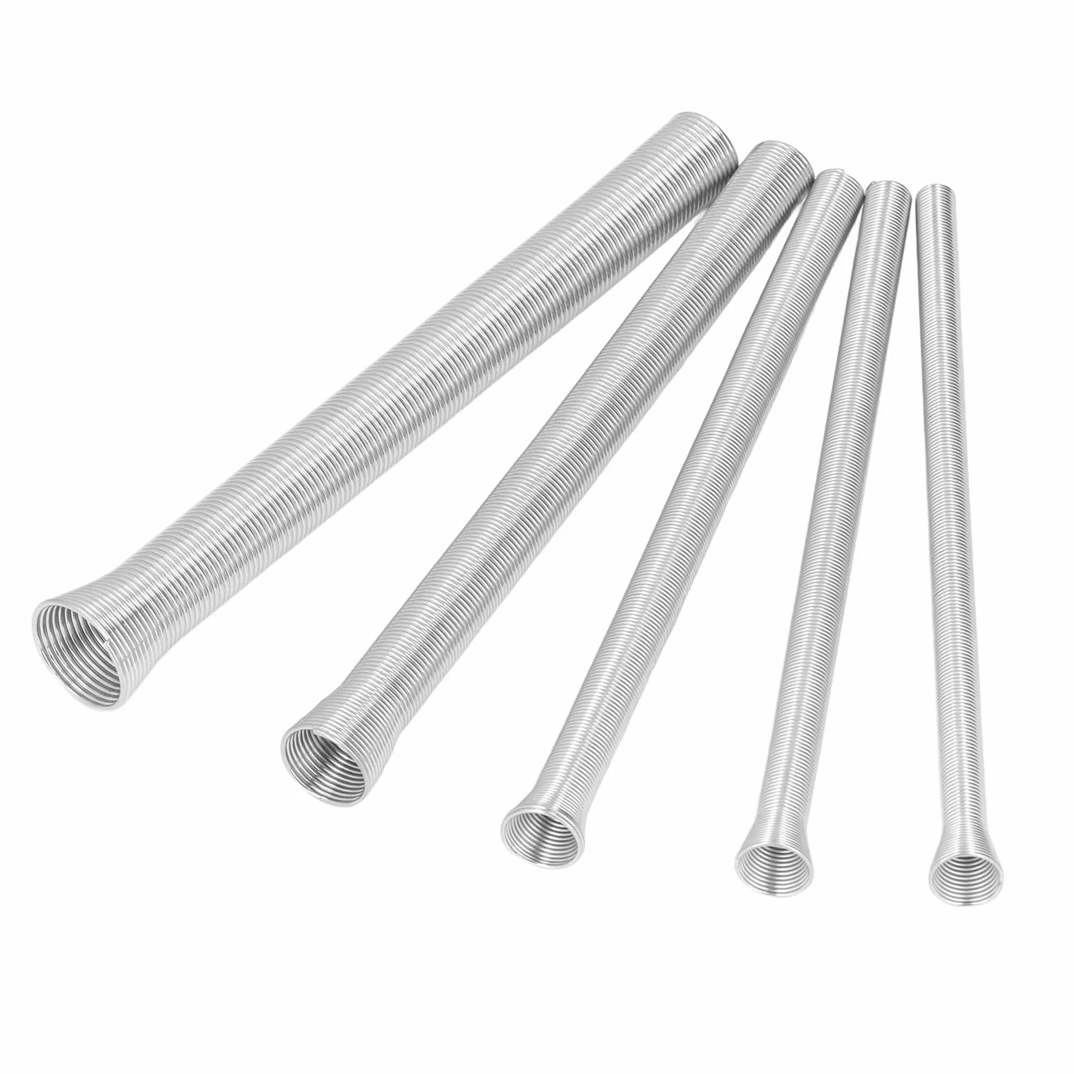 Juego de doblador de tubos de resorte 5 piezas cobre aluminio acero pared delgada