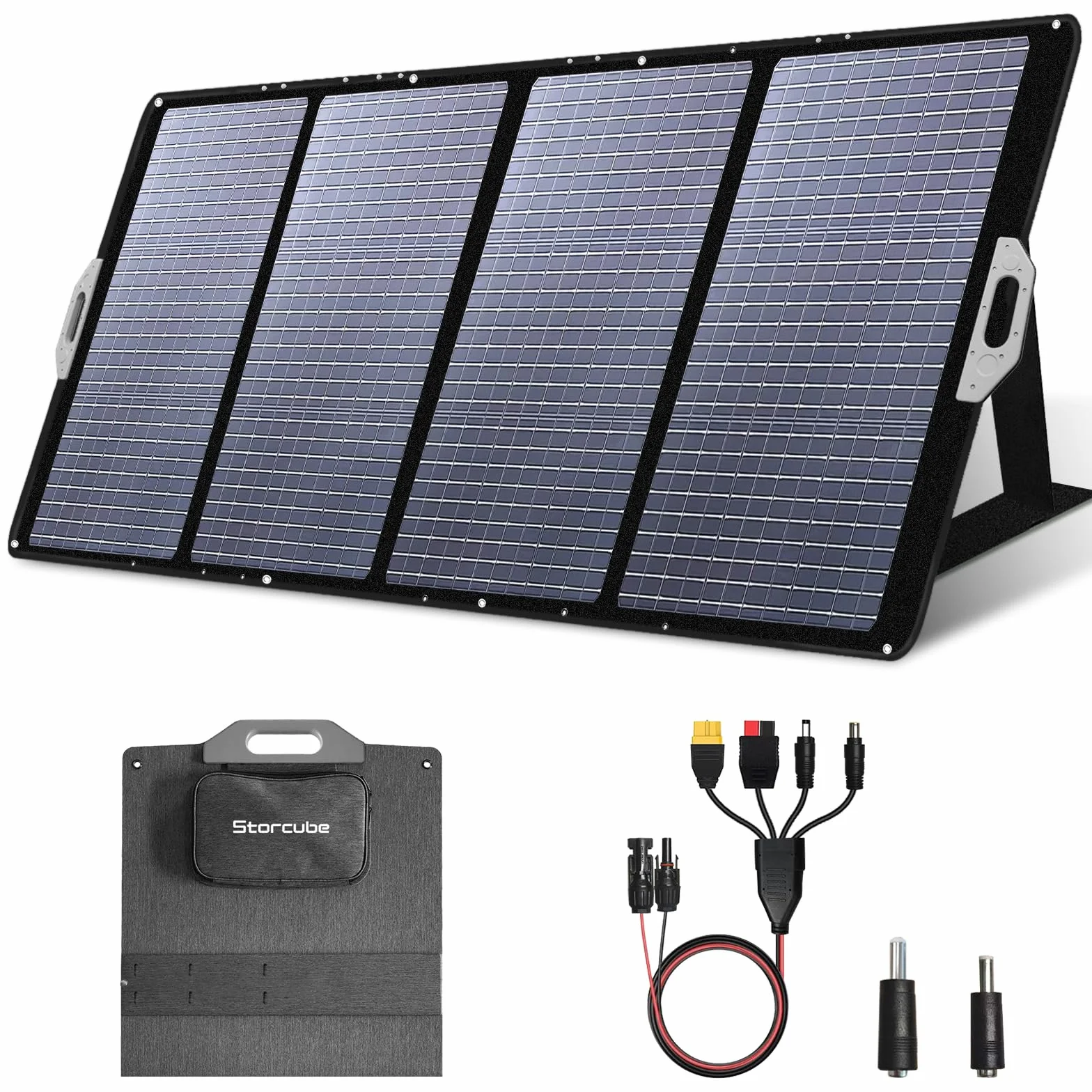 Panel Solar Plegable 400W – Módulo Fotovoltaico/Cargador Solar para Estación de Energía Portátil y Generador Solar, Estanqueidad IP67, Panel Fotovoltaico Portátil