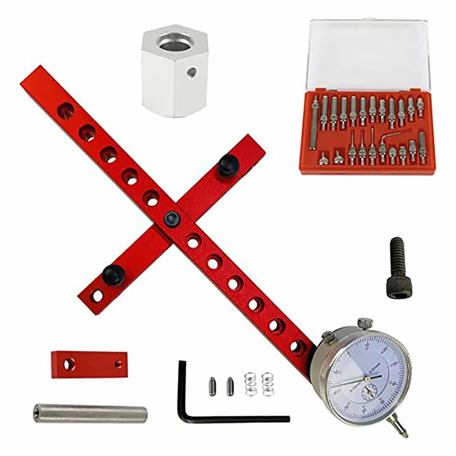 Micrómetro, Kit básico It con indicador de carátula for alinear y calibrar maquinaria taller como sierras mesa cinta for trabajos en madera