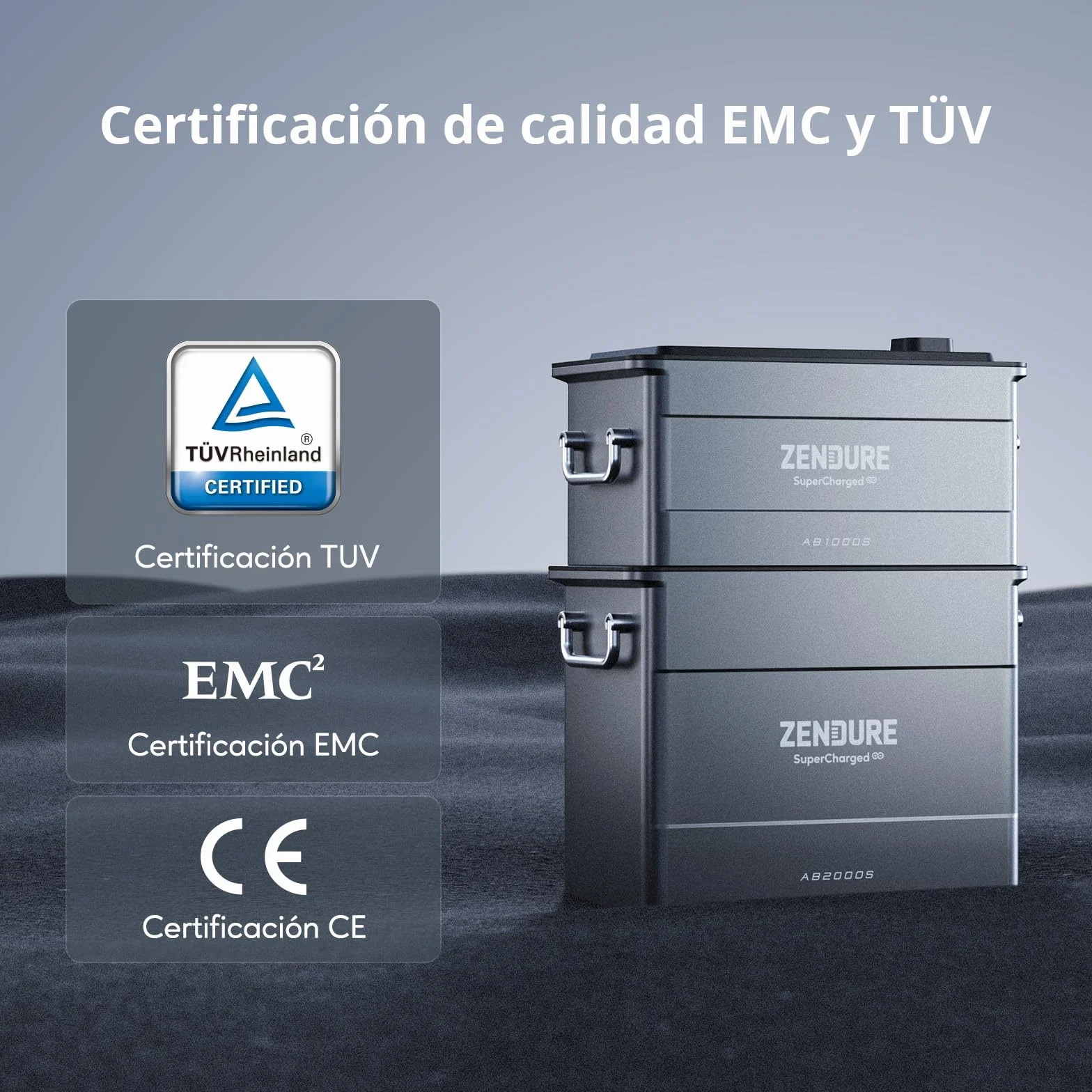 Zendure SolarFlow, Estación eléctrica para balcón, HUB 2000 con entrada solar 1800W, AB2000X con capacidad 1920Wh, capacidad extensible de 7680Wh, salida 1200W, fácil instalación, IP65, 0 dB, APP