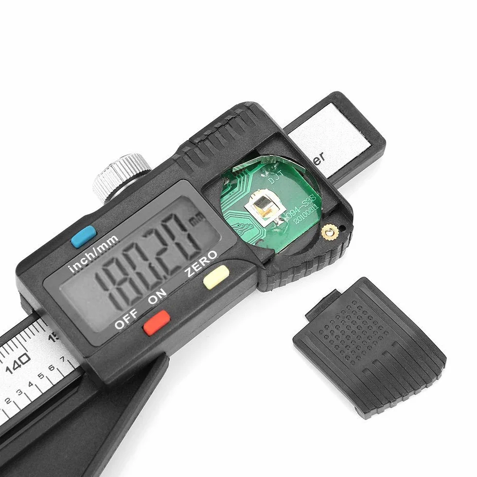 Medidor Digital de Altura y Profundidad 0-150 mm Base Magnética Pantalla LCD Plá de Alta Resistencia