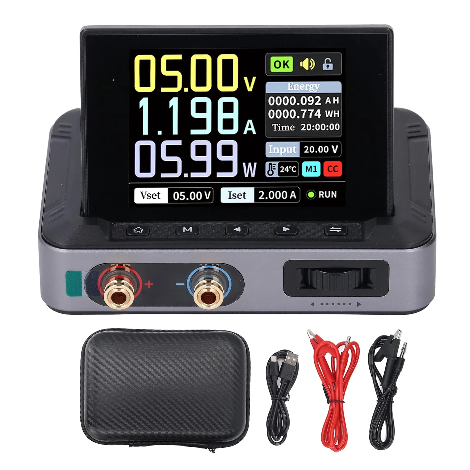 Fuente de Alimentación CC DPS-150, Fuente de Alimentación de Banco con Pantalla IPS de 4 Dígitos, Fuente de Alimentación Variable para PC Portátil, Salida 0-30V 0-5A 0-150W y