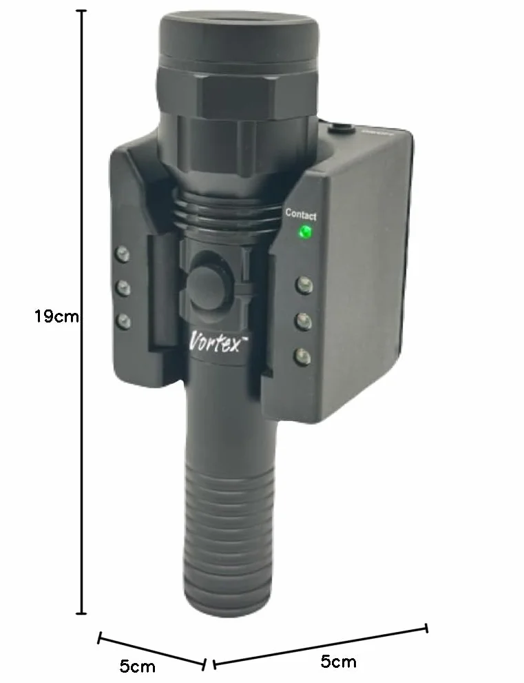 Vortex TM604 - Soporte de pared LED de emergencia de alta potencia, 1800 lúmenes, 7/24 en espera, función táctica, linterna de seguridad para coche y hogar.