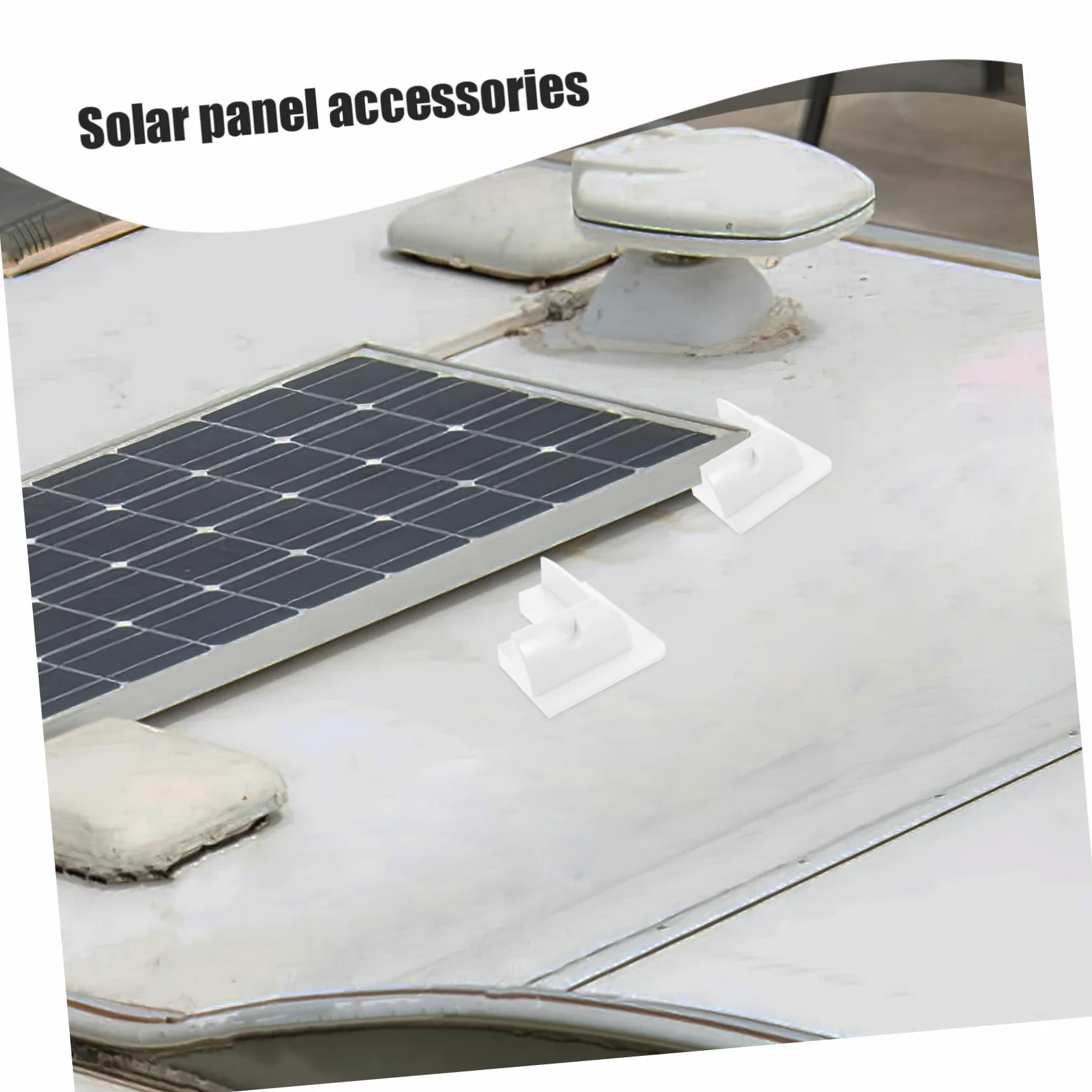 1juego Soporte De Panel Solar Para Trailers y Autocaravanas Kit De Montaje Sin Perforación Estructura Resistente y Protección Para Paneles