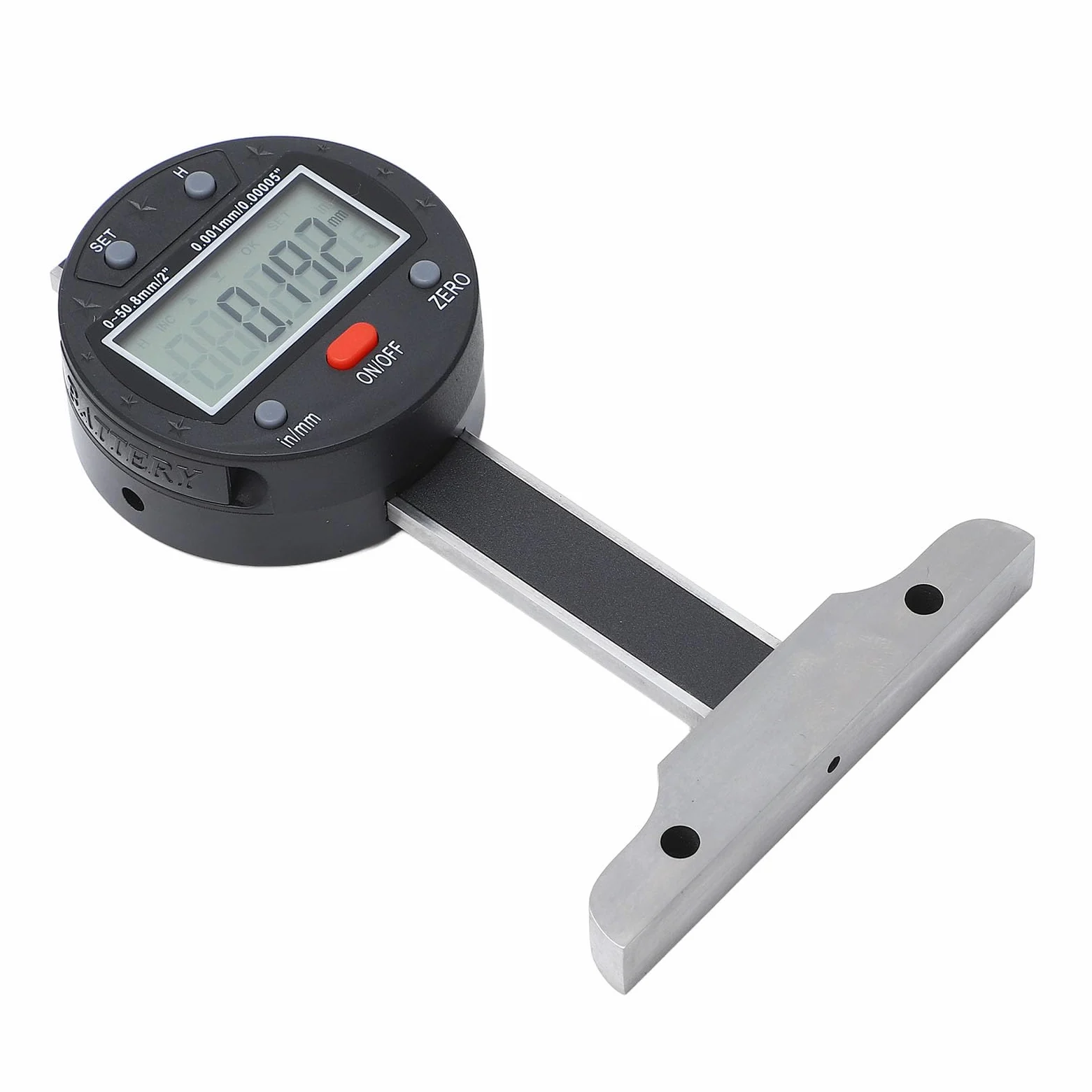 Medidor de Profundidad Digital de Alta Precisión con Pantalla LCD Puerto USB para Profesionales Acero de Aleación Acero Inoxidable 1 Pieza