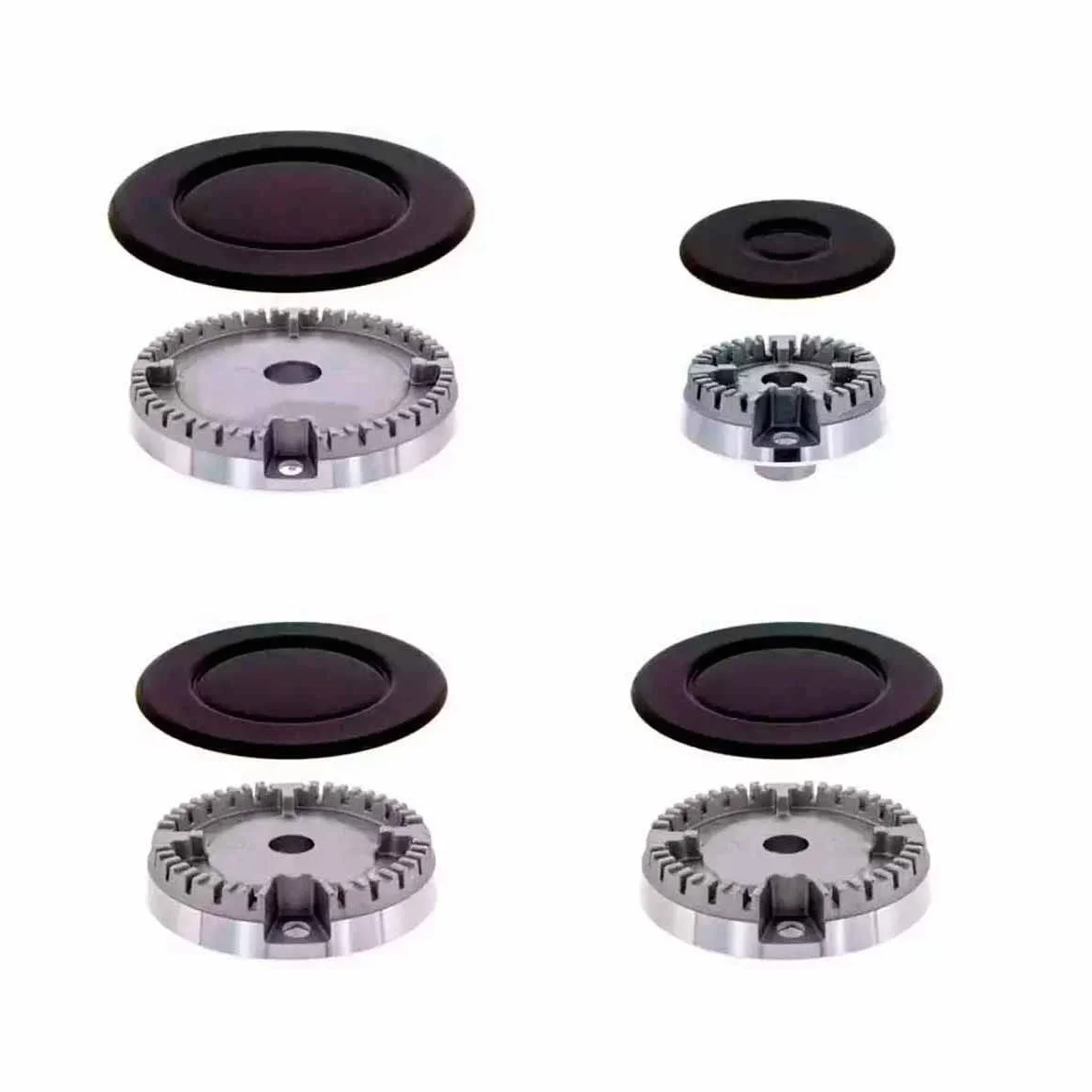 Recamania Conjunto 4 Quemadores Cocina de Gas Compatible con Teka, Balay, Fagor, Bosch, Ariston, Edesa 100 mm 75 mm 54 mm