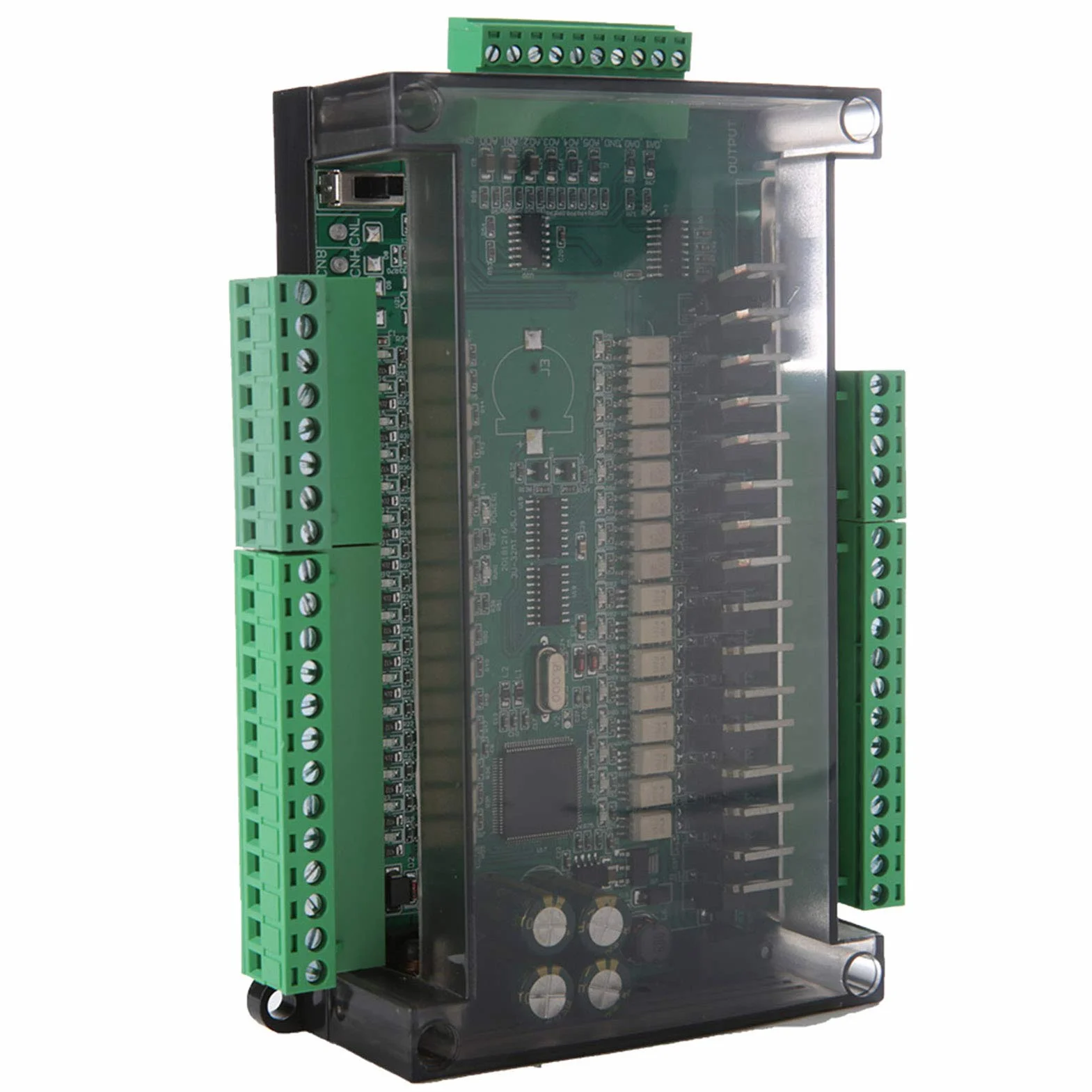 Tablero De Control Industrial Fx3u-32mt PLC, 16 Entradas 16 Salidas 24v 1a, Conteo De Alta Velocidad, Controlador Programable para Control De Automatización