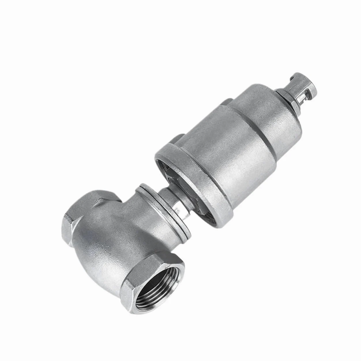 1-1/2" 2" 2-1/2" BSPT Válvula de tambor parada cierre agua accionada neumáticamente acero inoxidable 304 for secadora(Normally Open-stainless,2)
