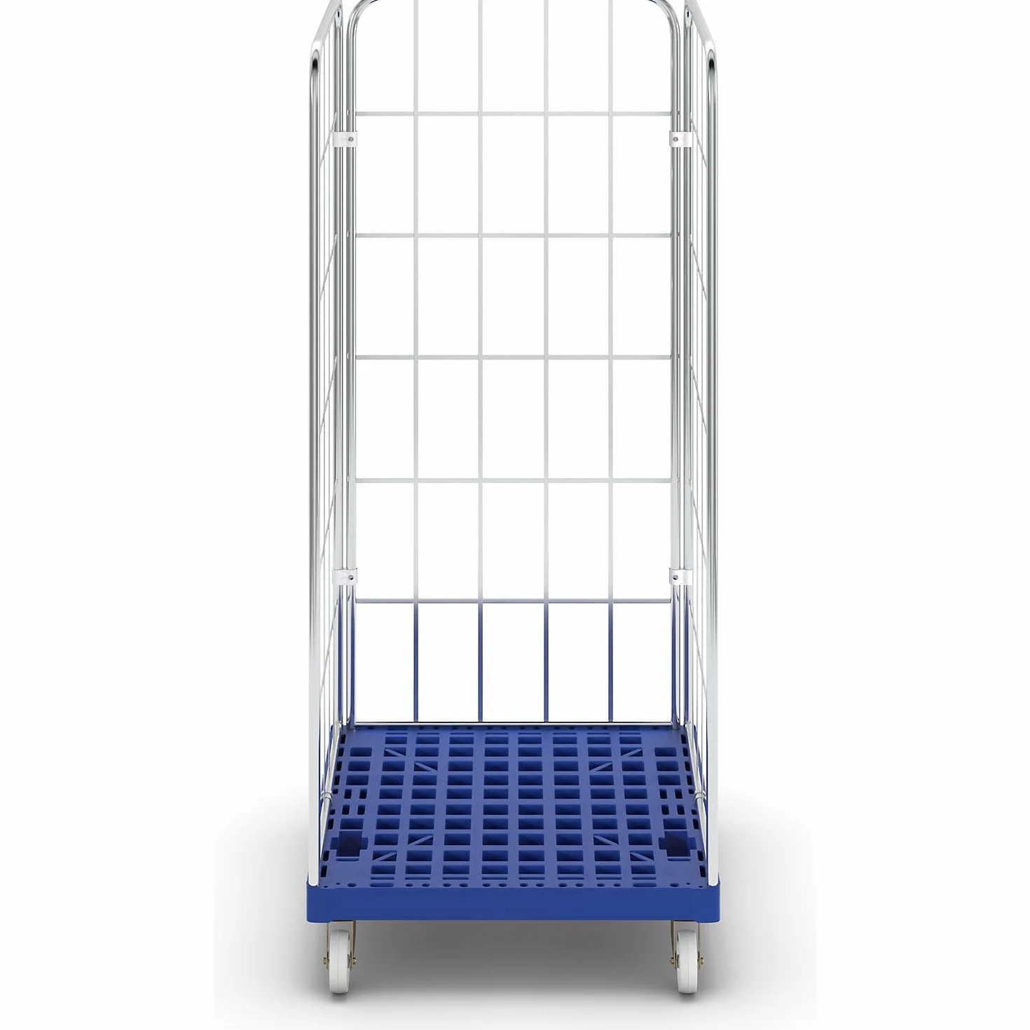 rollbehä lter con rollplatte de plástico, de 3 caras, galvanizados, LxB 724 x 815 mm, altura útil 1650 mm – Muebles Roller Transport Roller Roller transporte Roller Muebles rodillo de transporte