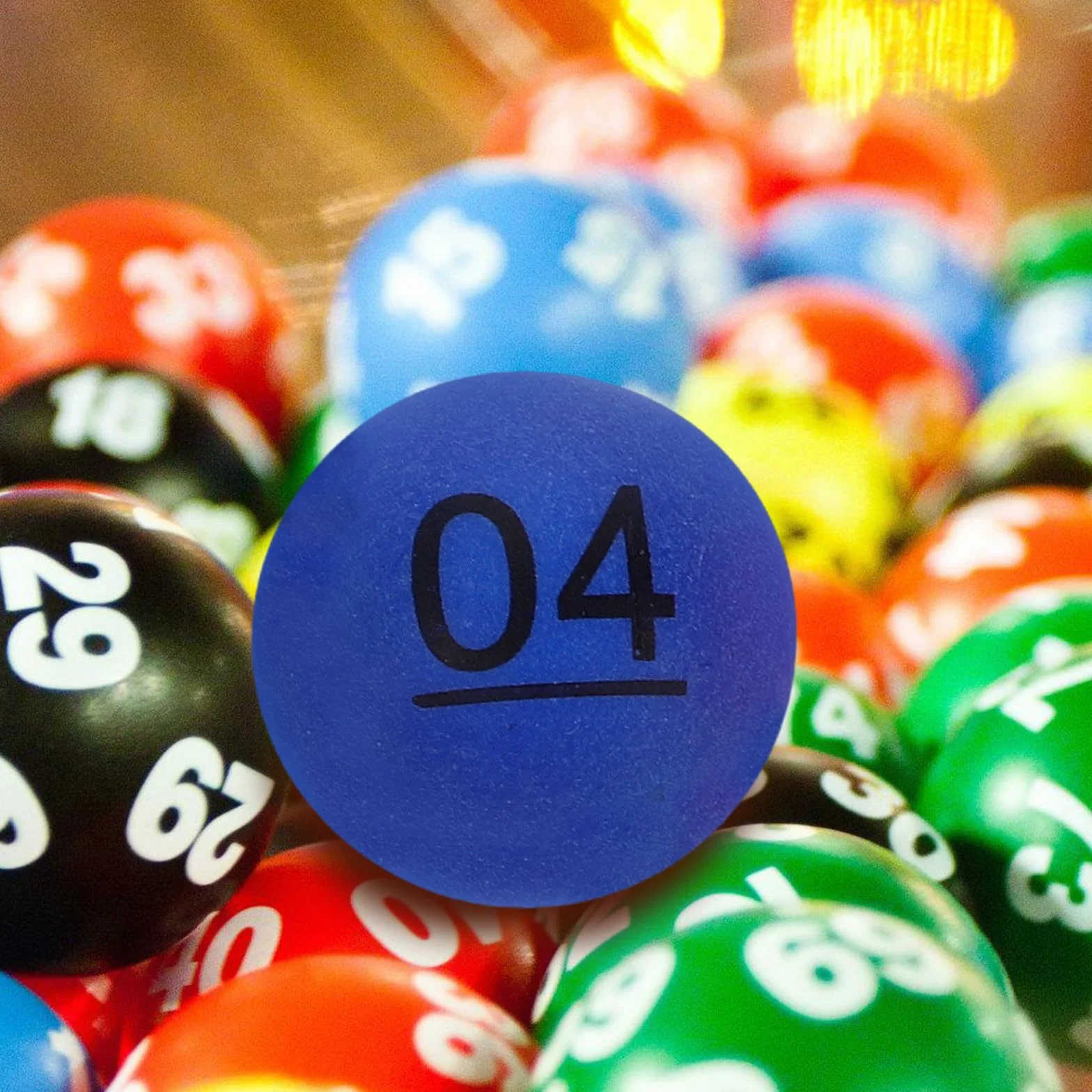 Bolas Numeradas para Sorteos Multicolor PP 10 Juegos Rifas