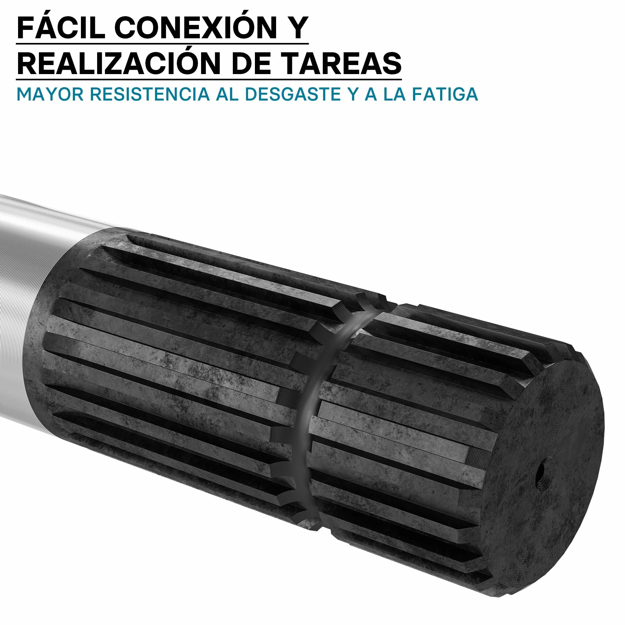 WilTec Eje Estriado Toma de Fuerza 300mm 1 3/4" 20 Dientes