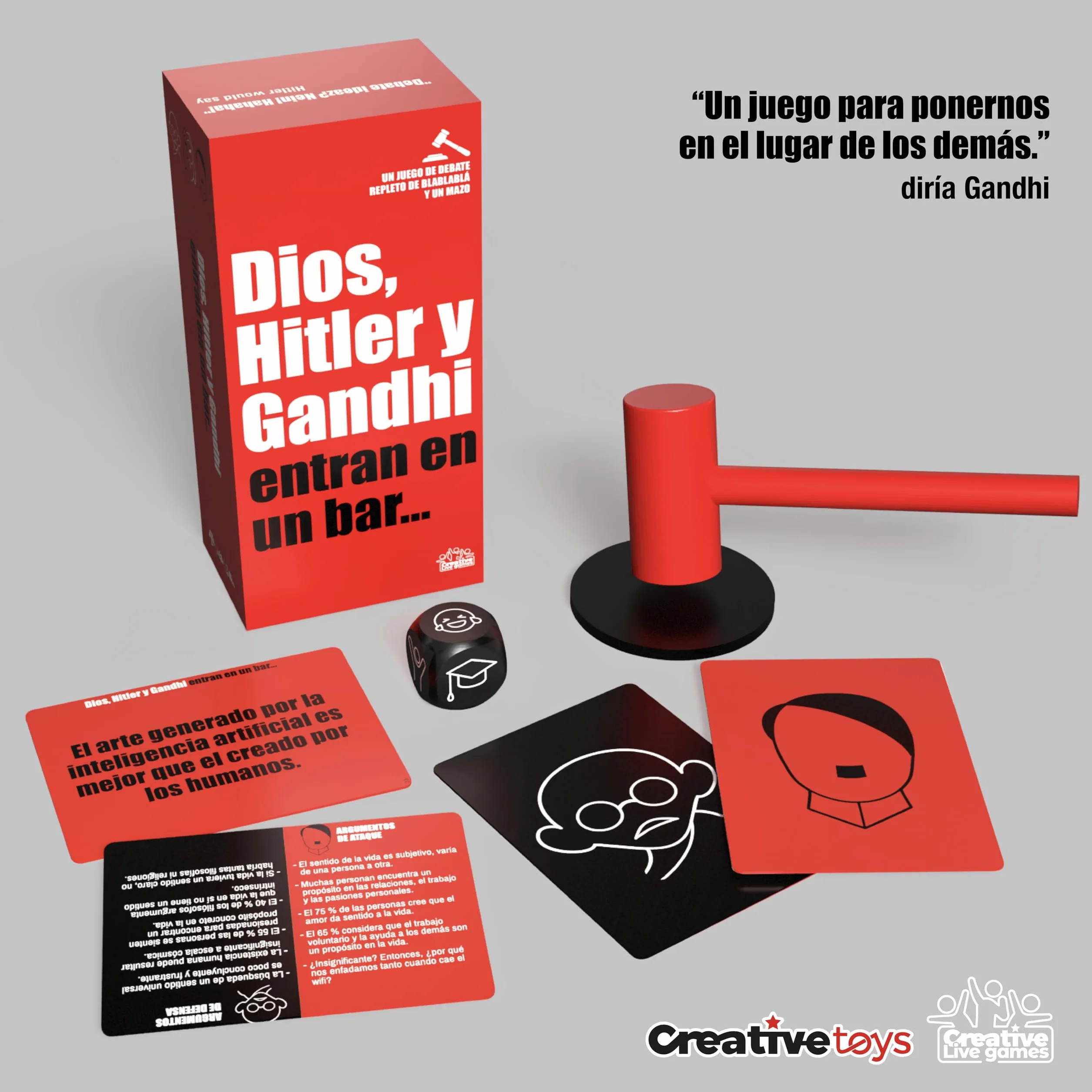 Juegos de Mesa Debate con Humor Inteligente y Cartas para Defender Ideas Controvertidas Set Estratégica Retórica