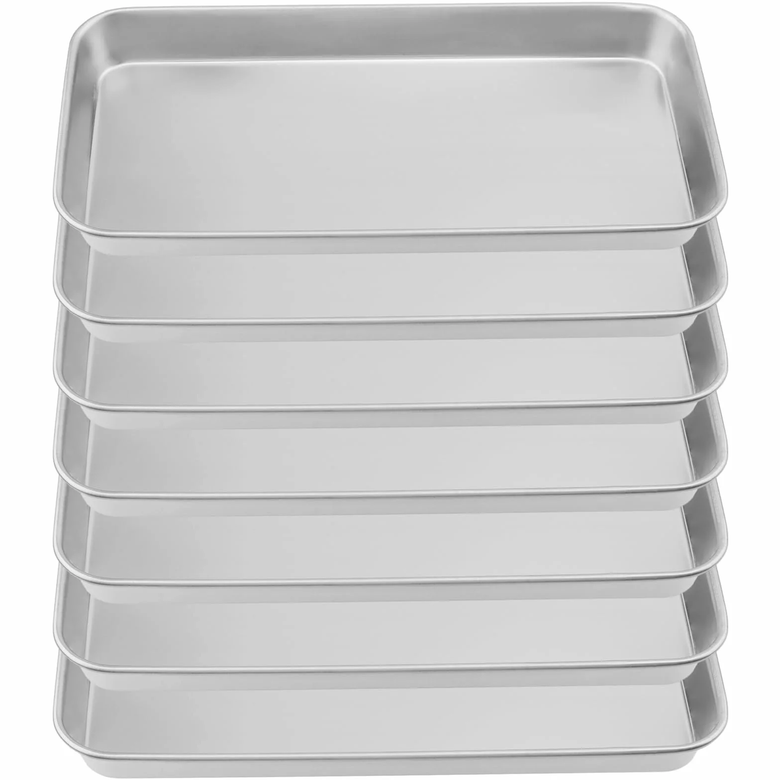 Bandeja de Instrumentos de Acero Inoxidable 22,5 x 11,7 x 2 cm, Pequeñas Bandejas Rectangulares para Laboratorio