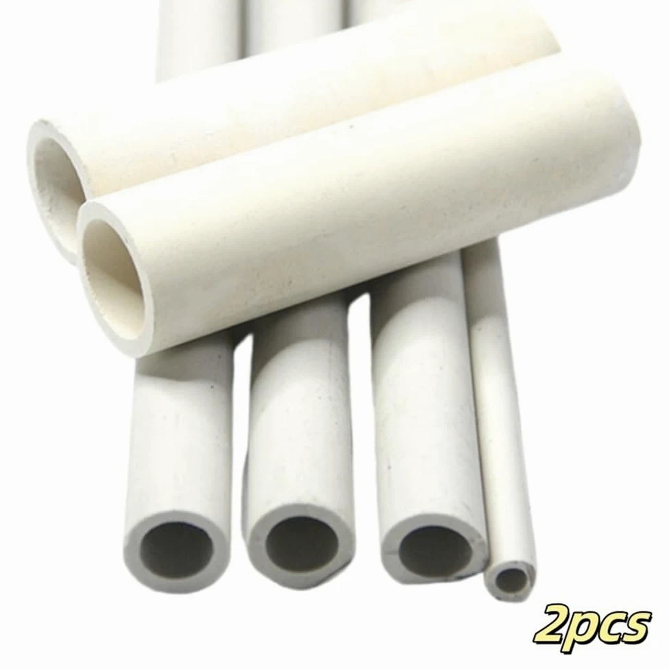 2 tubos cerámicos de 220/400/300 mm de longitud, de alta resistencia y alto contenido de alúmina, for combustión de alúmina.(400MM*45MM*35MM)