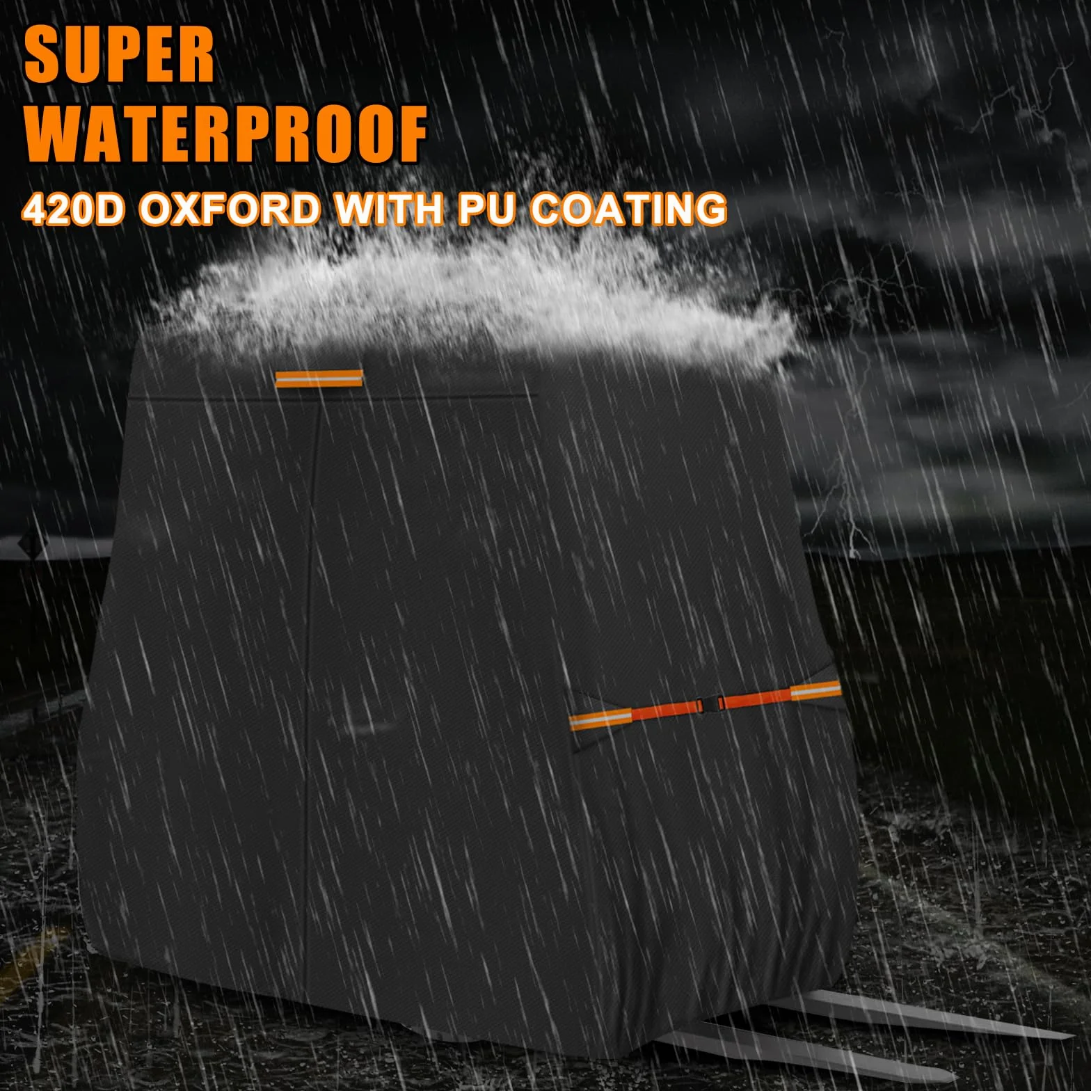 Cubierta para carretilla elevadora, impermeable, transpirable, cubierta protectora para carretilla elevadora que puede levantar aproximadamente 3628 kg, 420D para carretilla elevadora, cubierta para