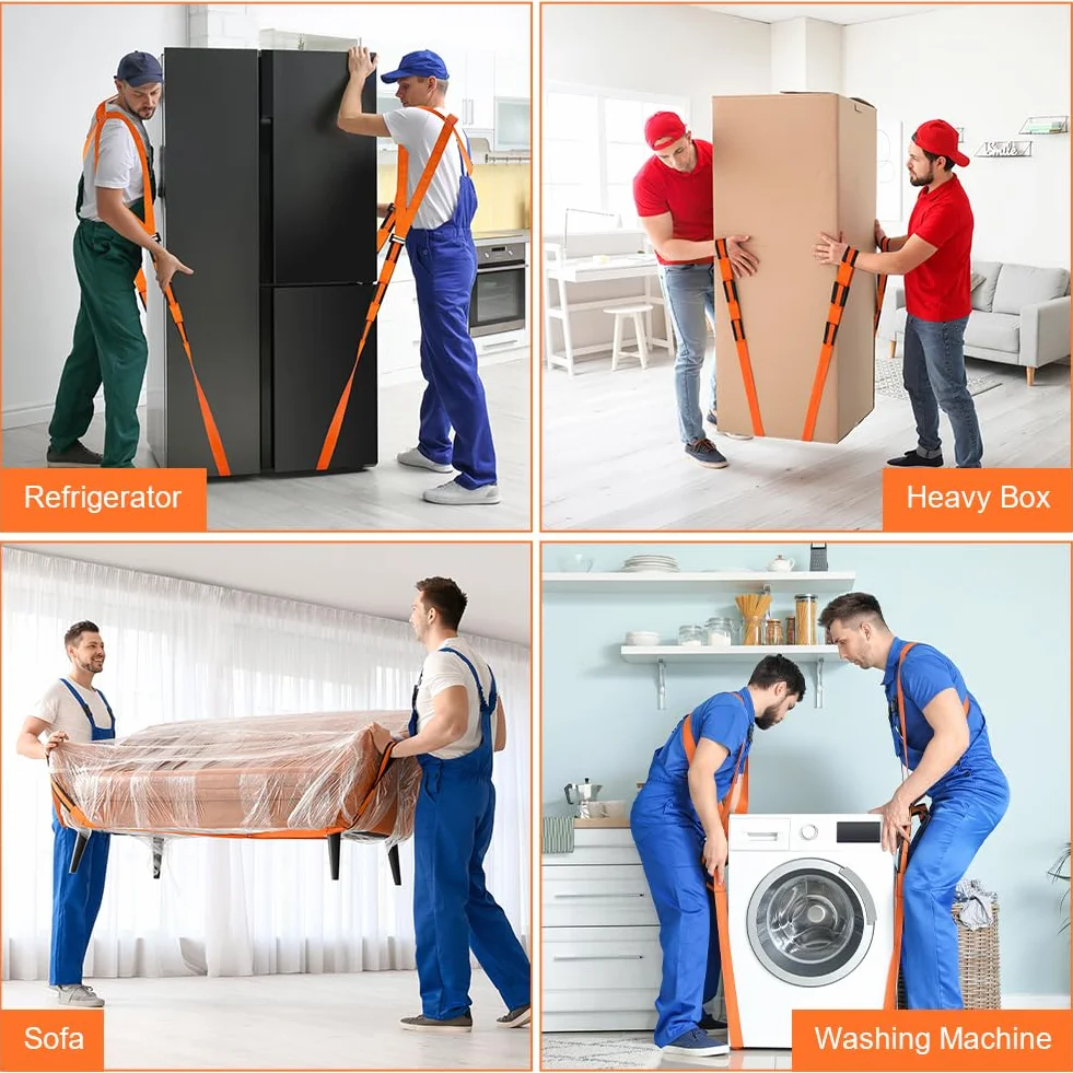 URAQT Correas para Mover Muebles, Arnés de 2 Personas, hasta 360 kg
