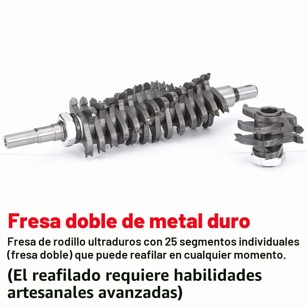 XIIW Fresadora de hormigón para superficies duras, 1600 W, 4000 rpm, fresadora de rodillos, fresadora de renovación para azulejos/cerámica, cemento, arena arcillosa, piedra caliza, vidrio