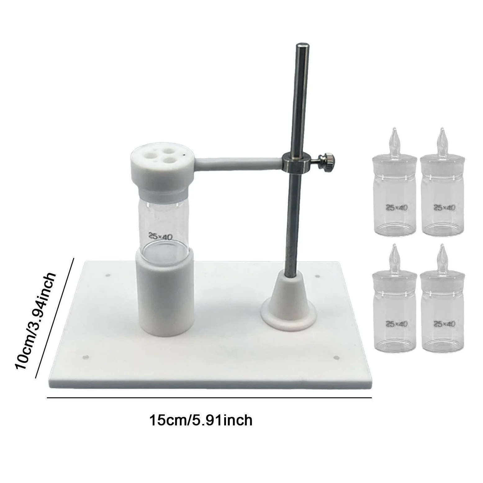 Soporte Experimentos Quimica Tres Electrodes | Experimentos de fisica, sistema de tres electrodos, tazas de PP, soporte seguro.