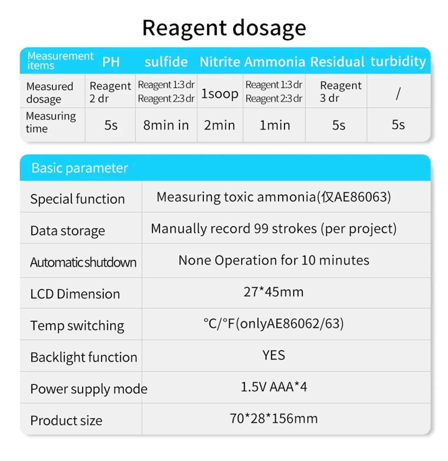 Medidor de turbidez digital portátil 0.00-1000 NTU para pruebas de calidad del agua