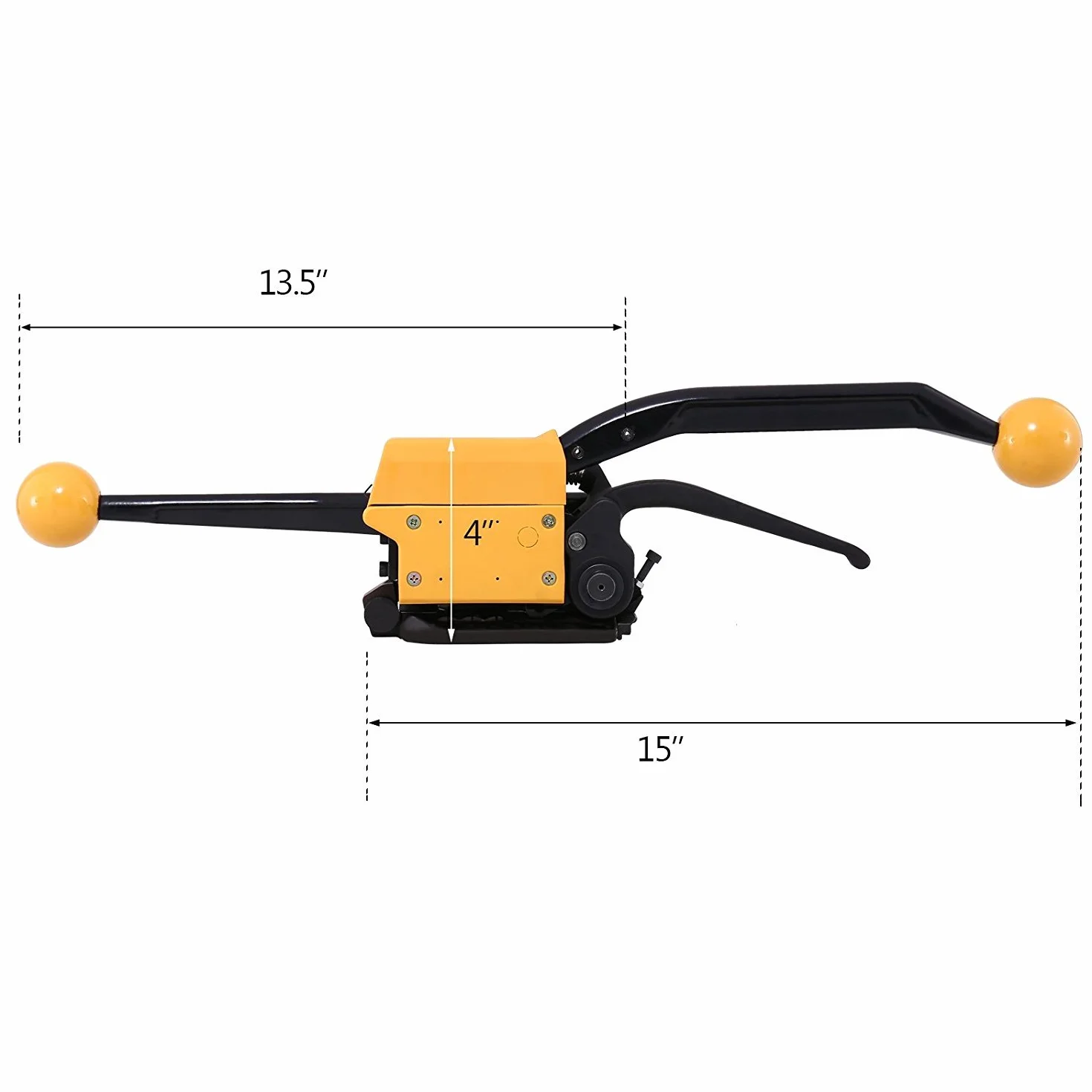 Herramienta de Fleje de Acero Flejadora Manual con 13-19MM Herramienta de Flejado con Tensión de 700-850N Herramienta de Fleje sin Sello (Herramienta de Fleje de Acero)