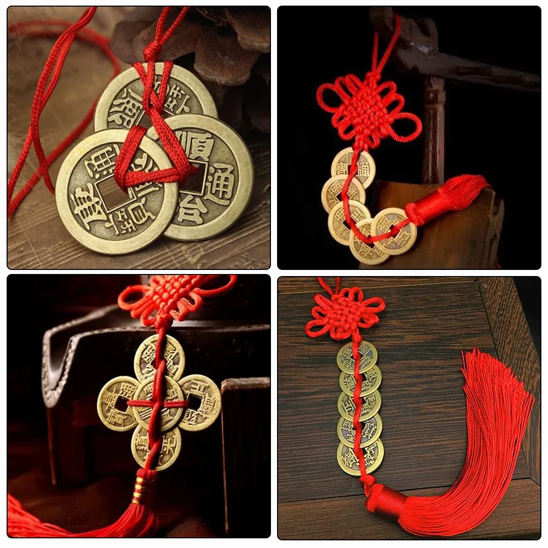 Feng Shui Monedas Chinas 50 Piezas Moneda de la Suerte I-Ching 2 cm