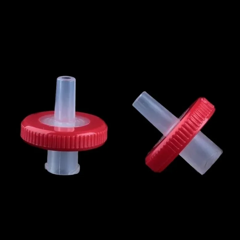 Filtro de laboratorio CA, filtro de aguja microporoso desechable, filtro de aguja de membrana de acetato de celulosa, diámetro exterior 13mm/25mm/33mm 100/PK(33 mm 0.45 um)