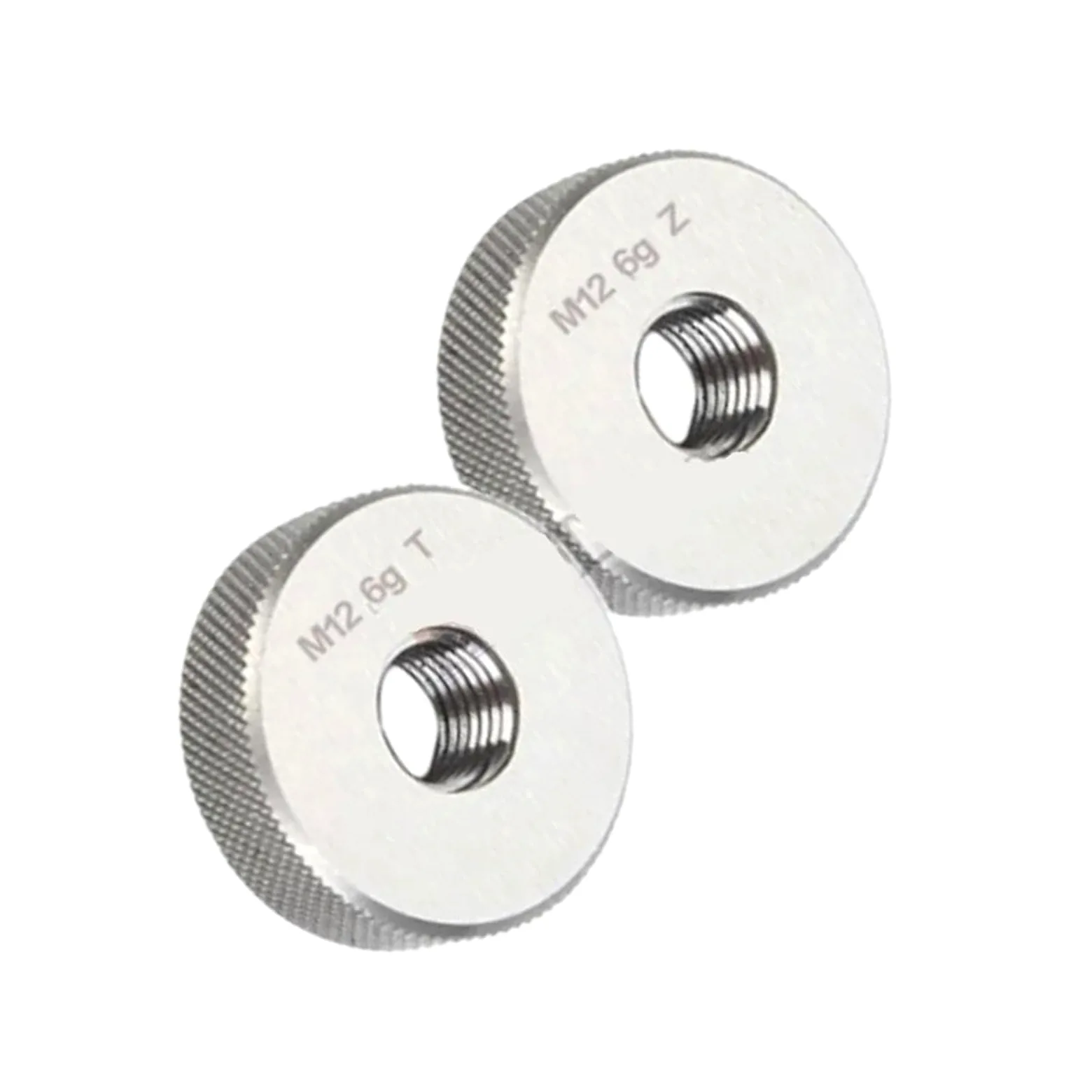 Medidor de anillo de rosca M2-M30 GO NO GO Métrico 6g, 2 uds. Medidor de tornillo externo(M10x1.25)