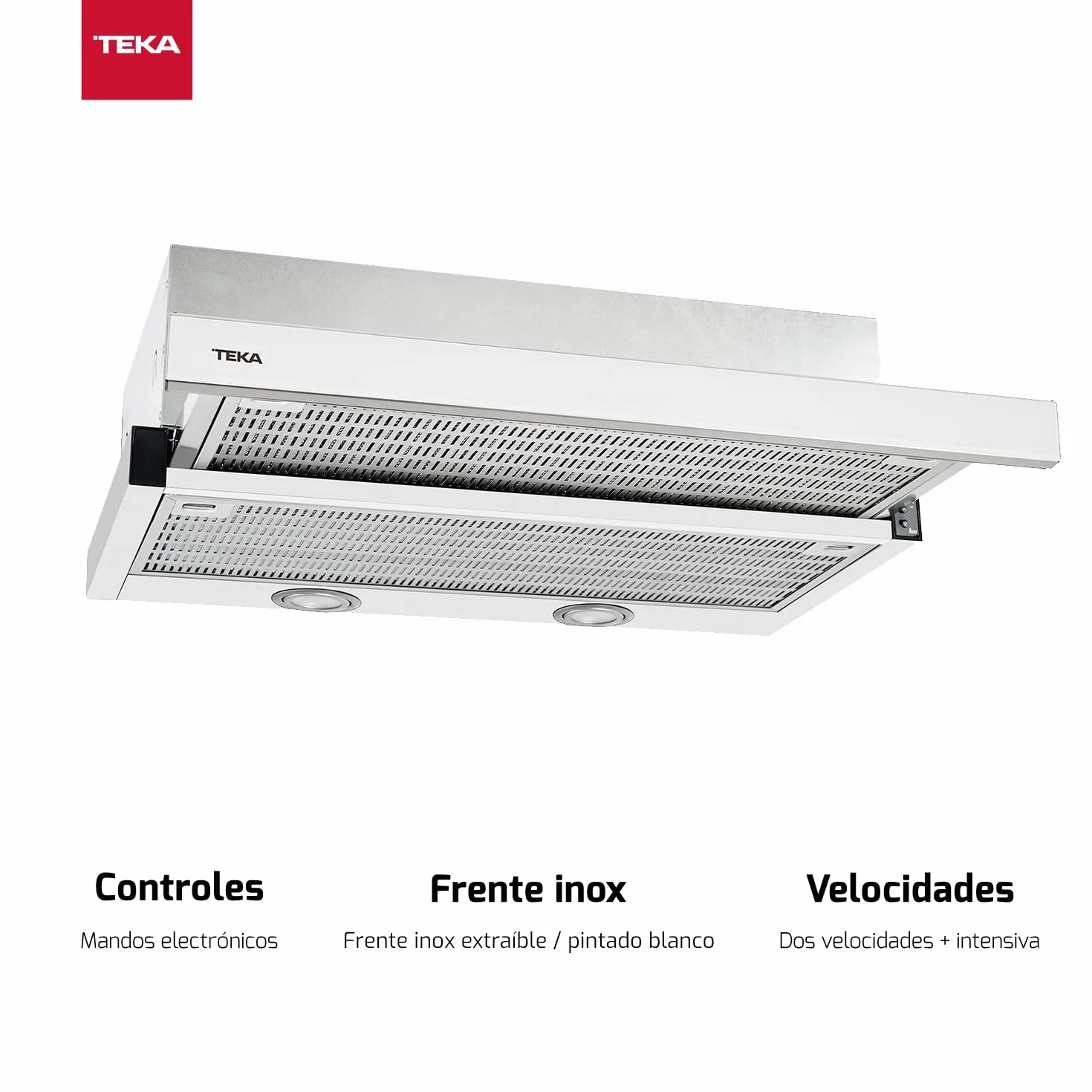 TEKA Campana Extensible 60 cm 2+1 Velocidades 2 LED CNL 6400.2 WH