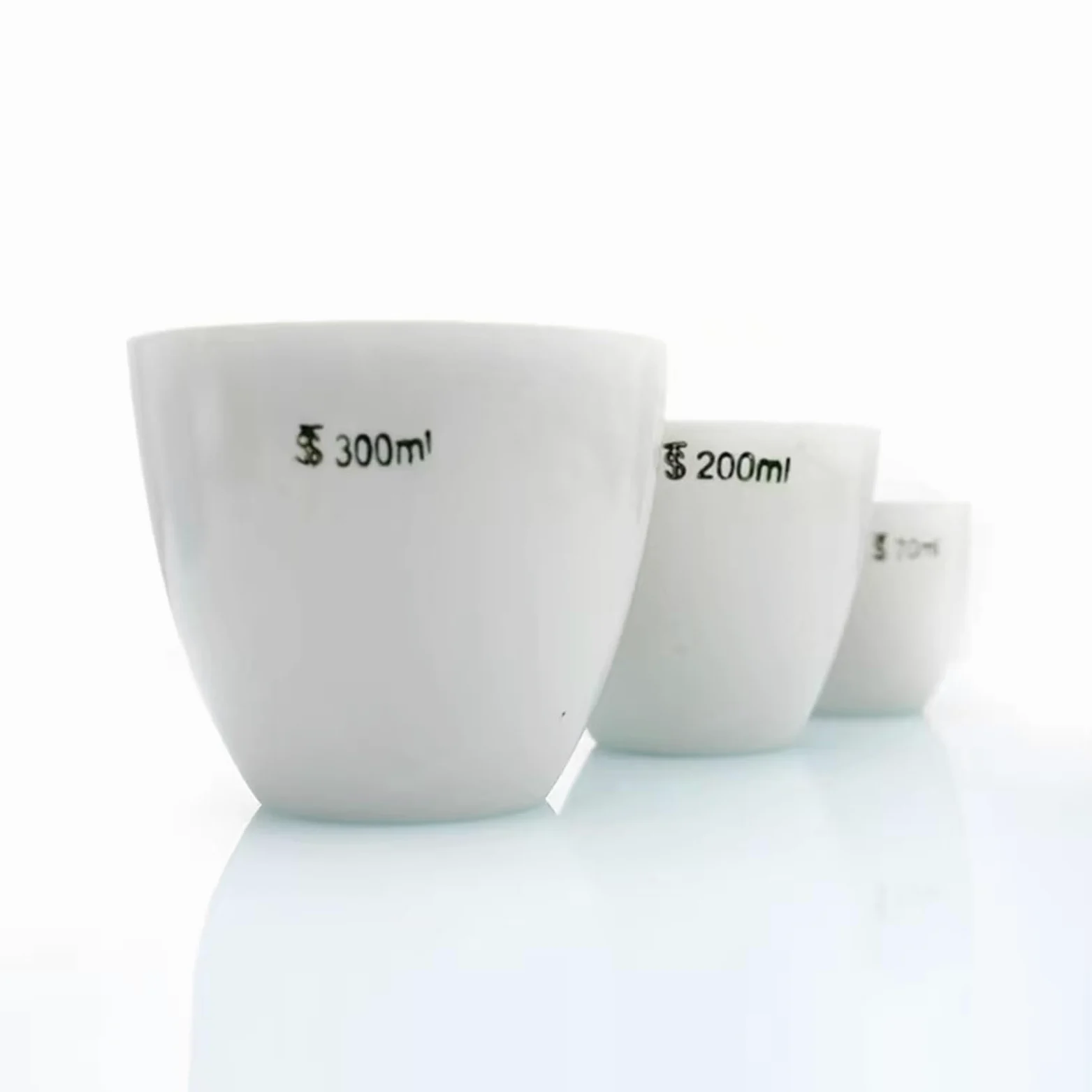 Crisol de cerámica Equipo de Laboratorio Crisol de Porcelana con Tapa - Todos los tamaños Disponibles de 5 ml a 300 ml(20ml 10pcs)