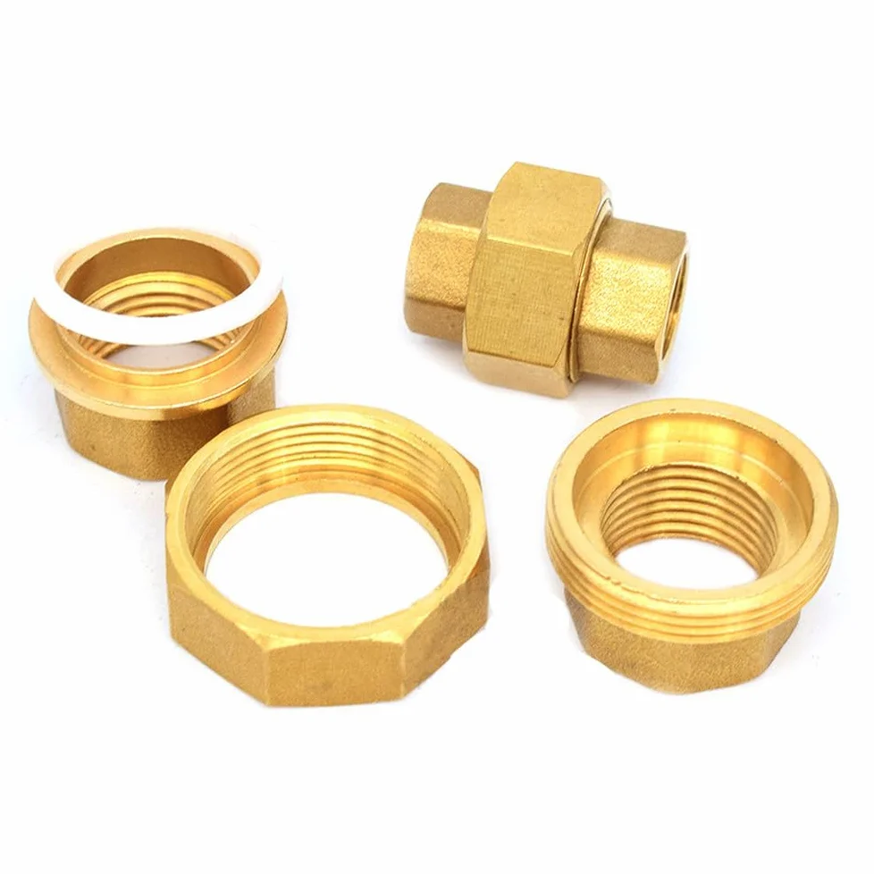 Accesorios de fontanería de latón, accesorios de tanque con junta móvil, rosca hembra de 1/4", 3/8", 1/2", 3/4" y 1", 1".