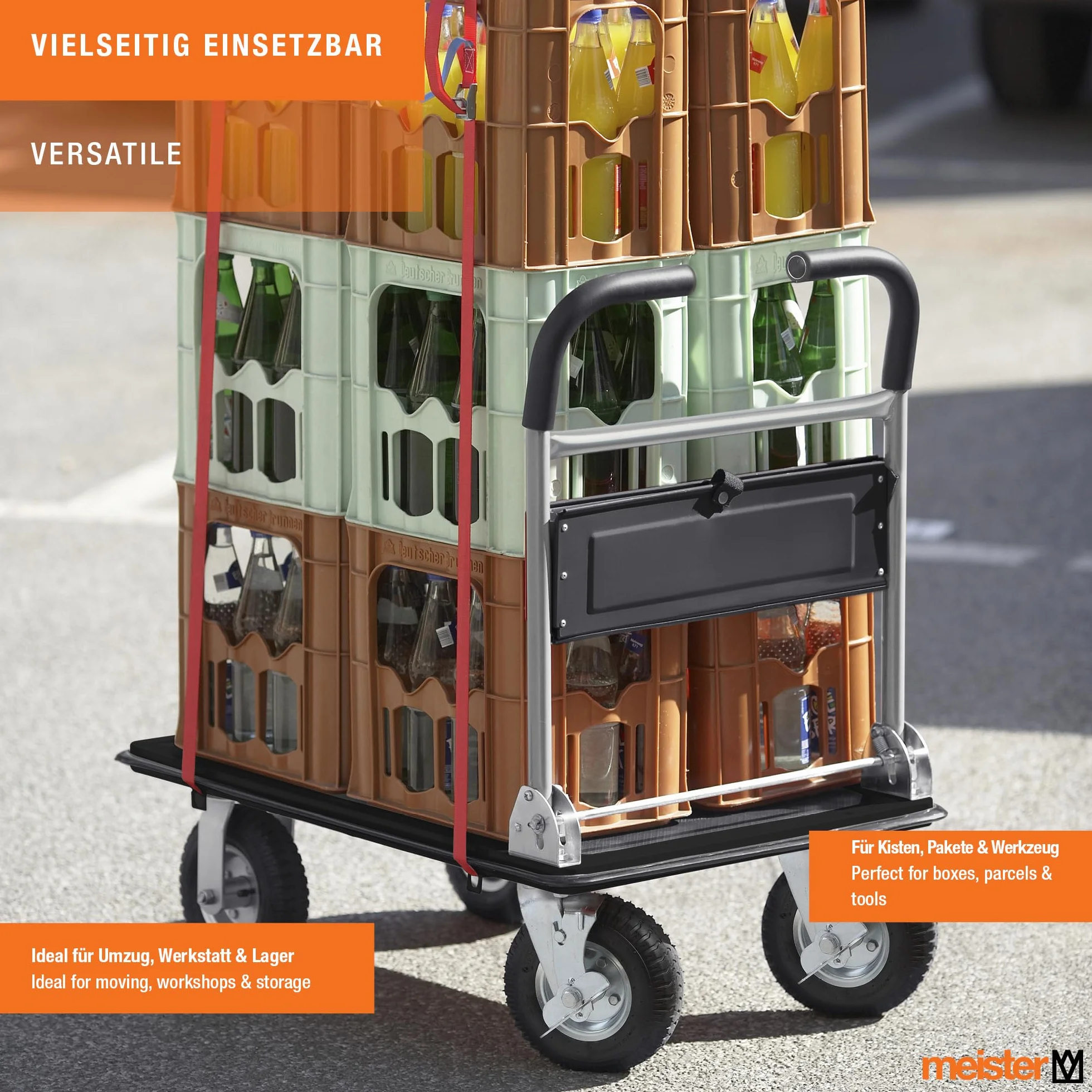 MEISTER Chariot plateforme Cross-Over - 300 kg
