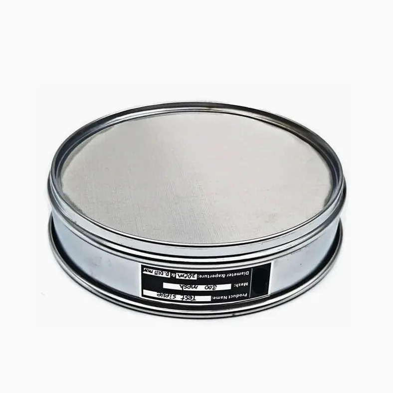 Tamiz de prueba de acero inoxidable 304, 20 cm de diámetro, filtro de laboratorio de precisión for análisis preciso, 1 unidad(700 Mesh 0.02mm)