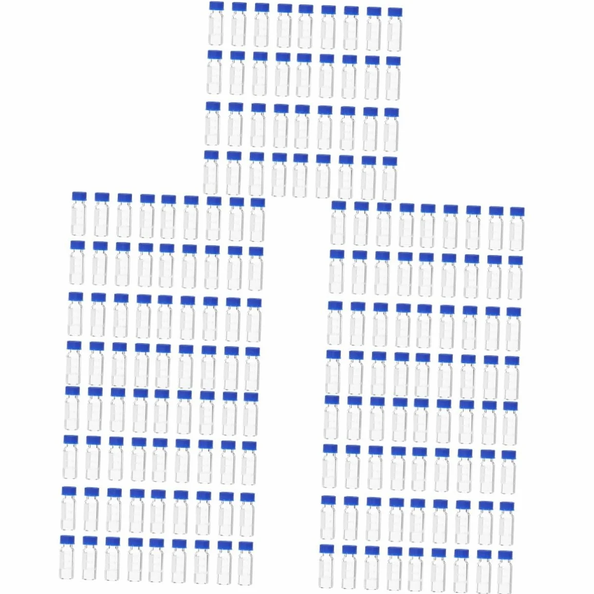 Gatuida 500piezas Frascos De Vidrio Tapa De Muestreo Transparentes Con Escala Botellas Pequeñas Para Almacenamiento De Muestras Para Laboratorio y Uso Doméstico