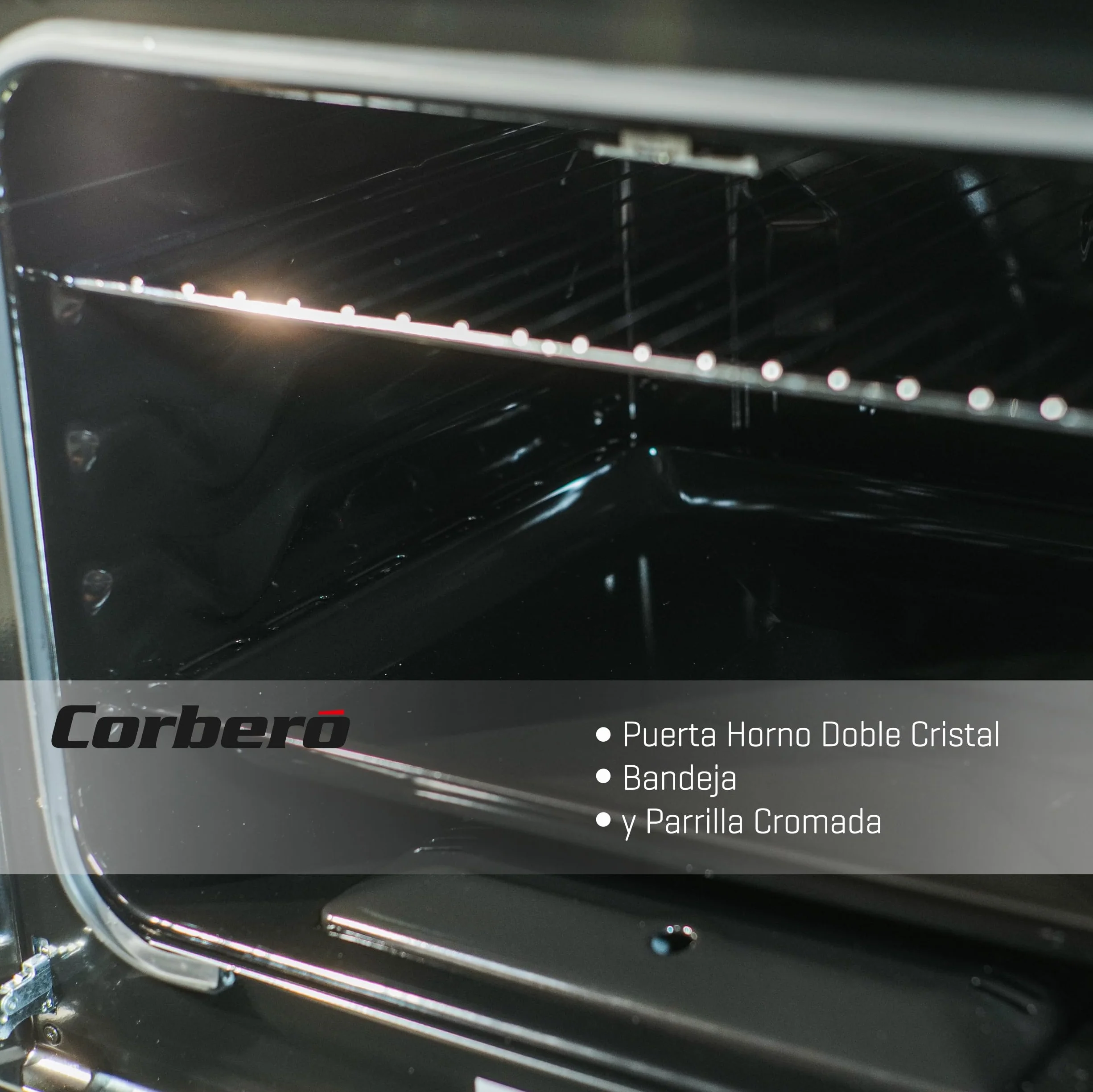 Corbero CCSF60420BX Cocinas Excellence 60 cm 83 x 60 x 61 55L Gas Butano Inox 4 Fuegos