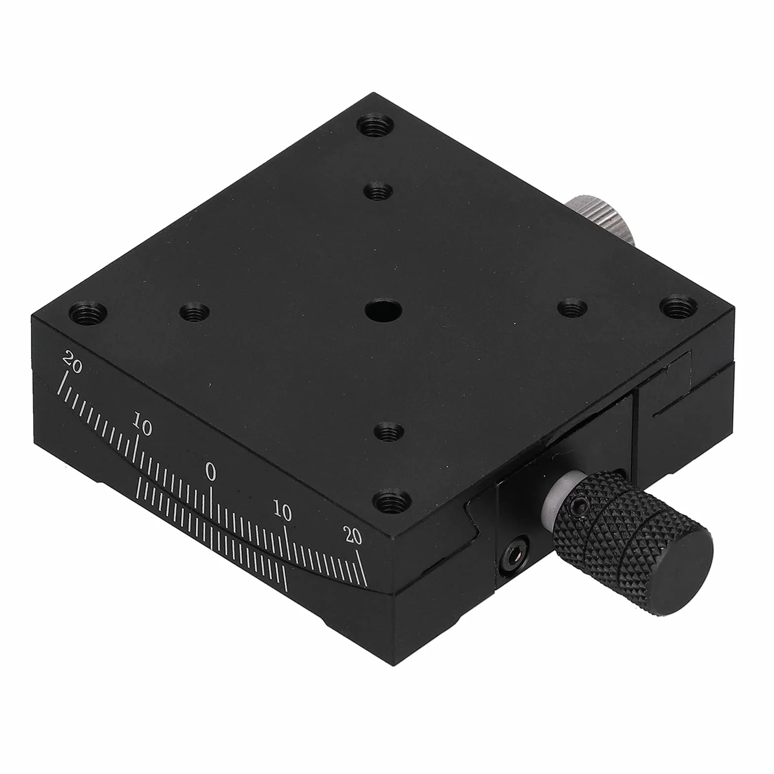 Etapa lineal de Sunicon, goniómetro Turbine Dovetail Fine Manual Platform 60x60 mm para equipos ópticos, dispositivos de medición