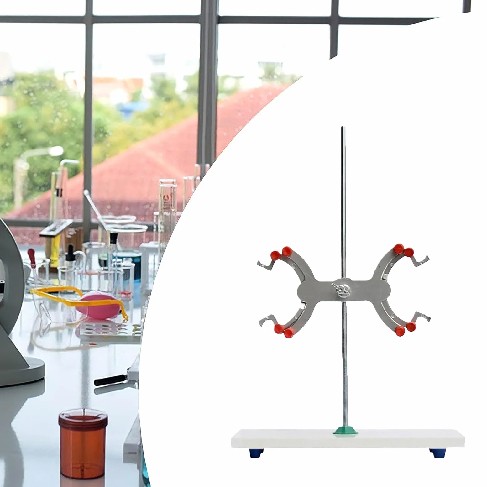 Clip De Ajustable Abrazadera Para Bureta Laboratorio Soporte Laboratorio Titulación Abrazaderas Varilla Soporte Bureta