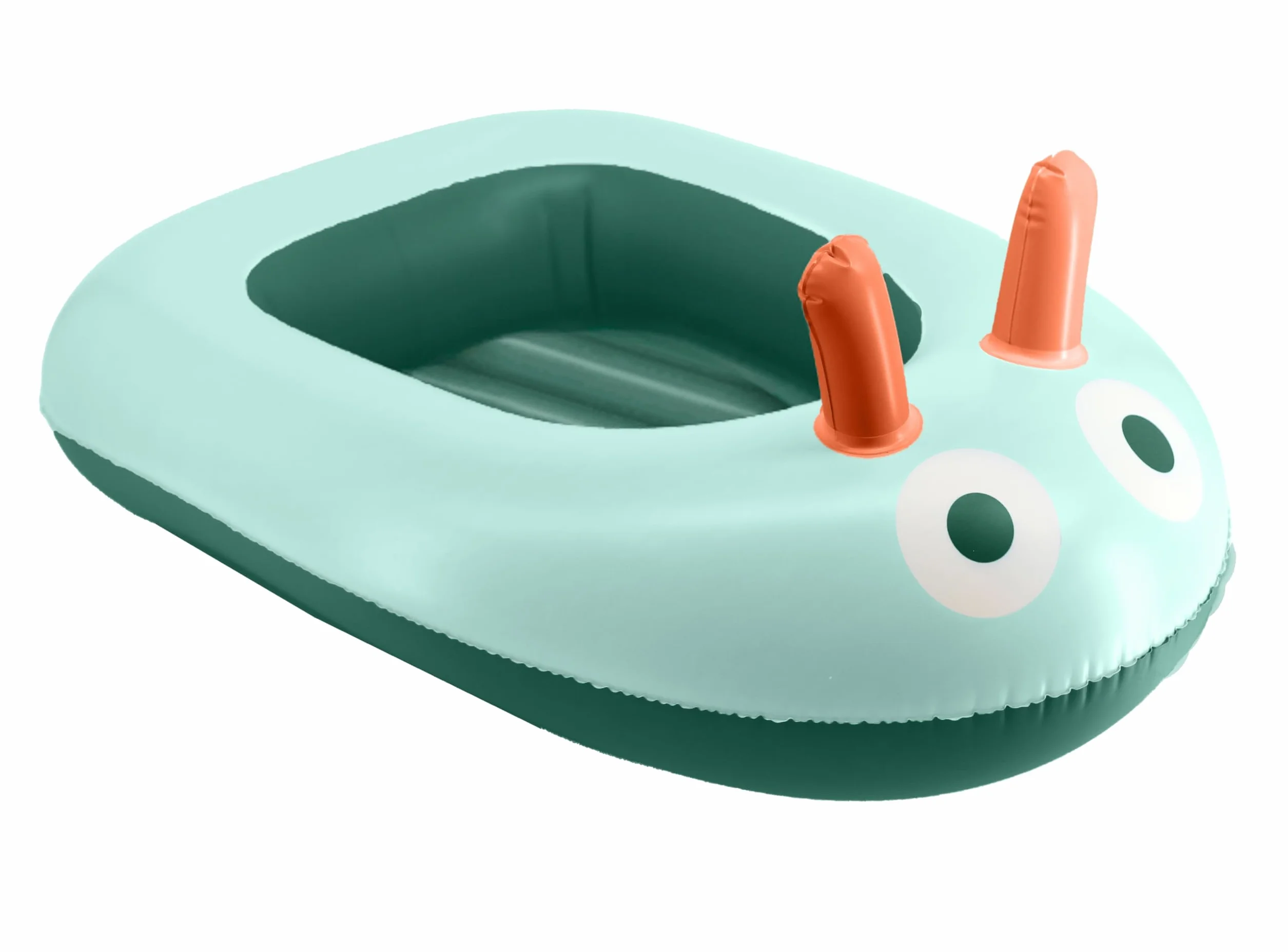 Barco inflable de jardín verde