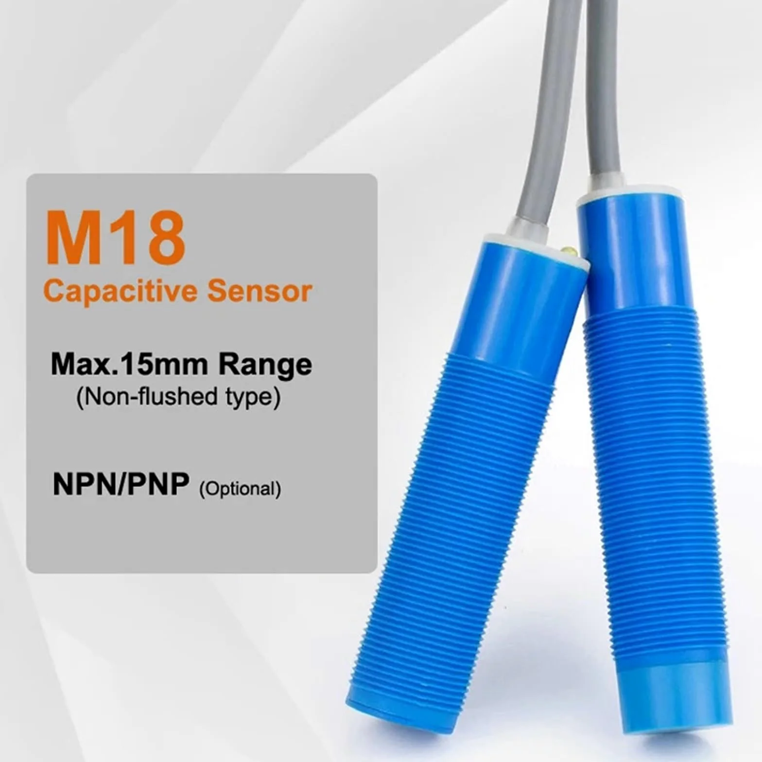 Sensor capacitivo normalmente abierto M12 M18 M30 de largo alcance Salidas tipo CC Detección de objetos metálicos y no metálicos | M30 Non-Flushed 30mm,PNP.N.O.